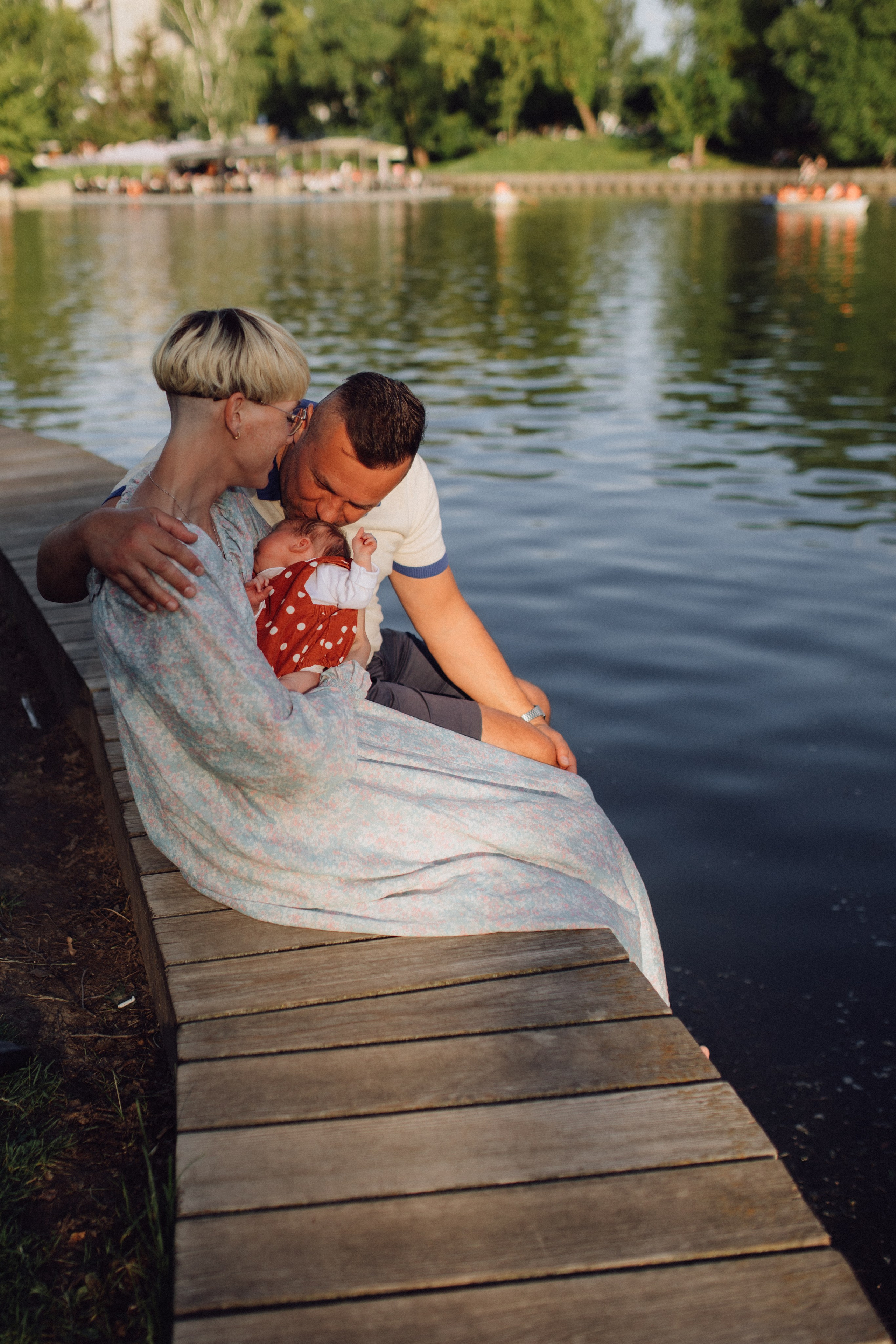 Прогулочная фотосессия новорожденного. Семейный фотограф в Москве и Люберцах Юлия Гуськова