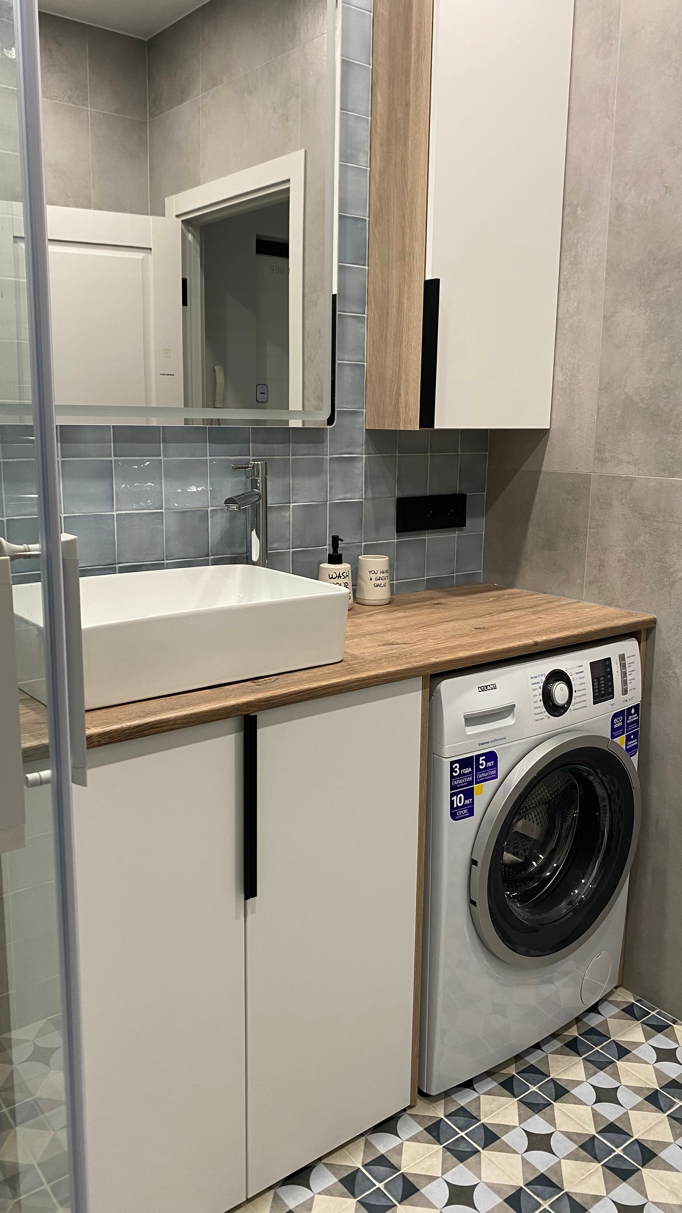 Евродвушка в синих тонах для сдачи в аренду. Дизайнер интерьеров в Санкт-Петербурге Анастасия Тен