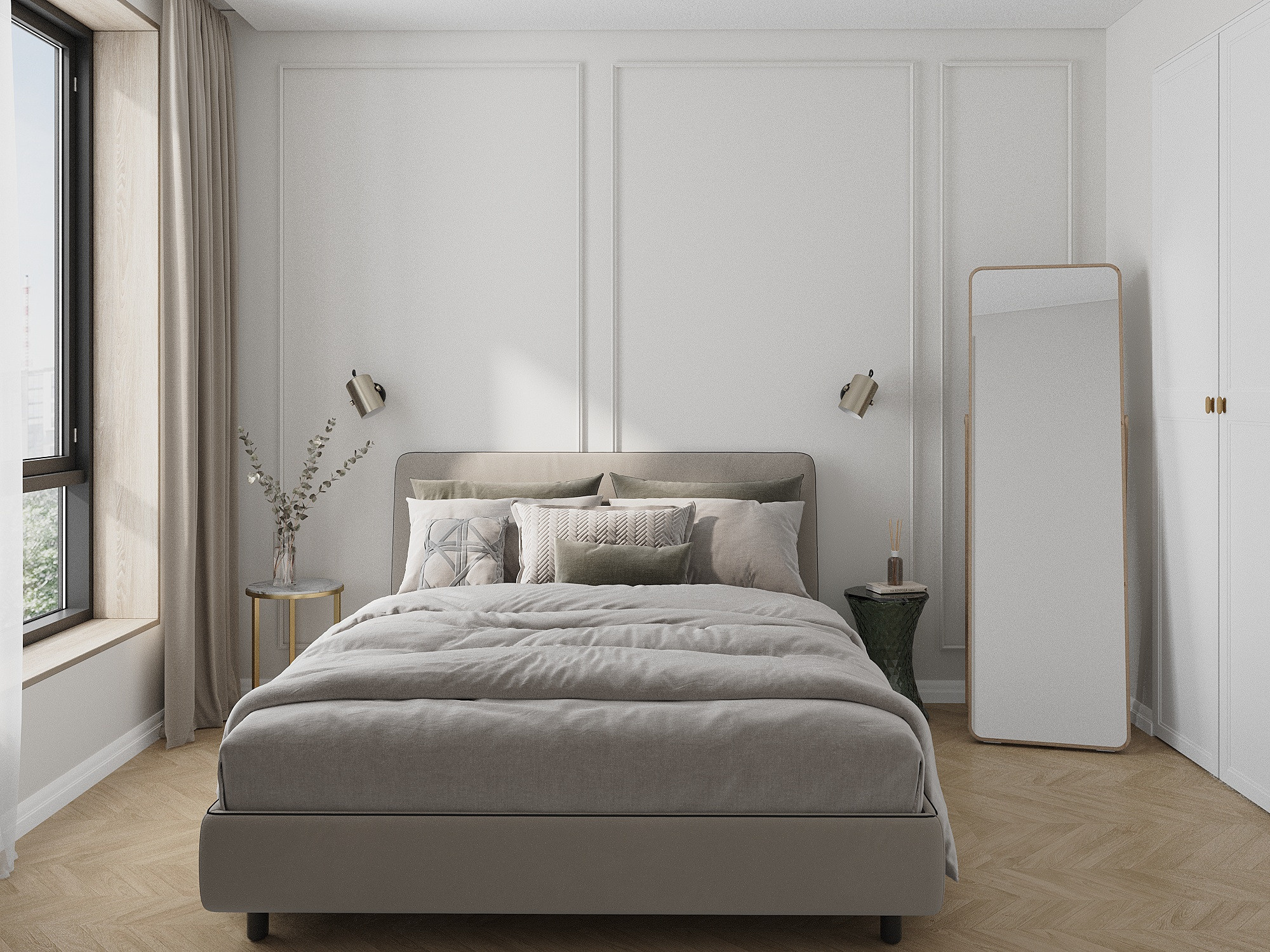 Современный интерьер с нотками ретро в ЖК Черная речка. Дизайнер интерьеров в Санкт-Петербурге Анастасия Тен