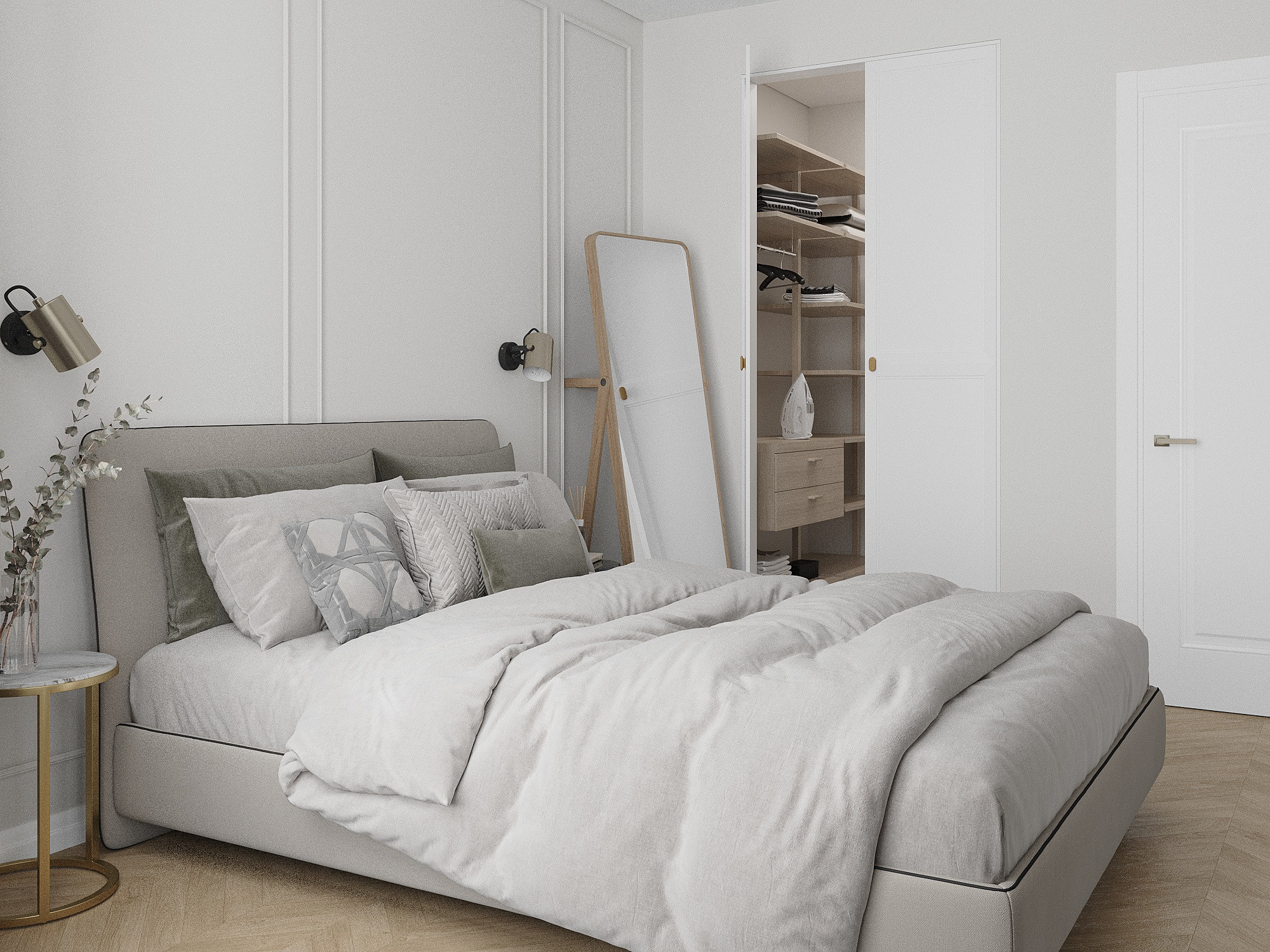 Современный интерьер с нотками ретро в ЖК Черная речка. Дизайнер интерьеров в Санкт-Петербурге Анастасия Тен