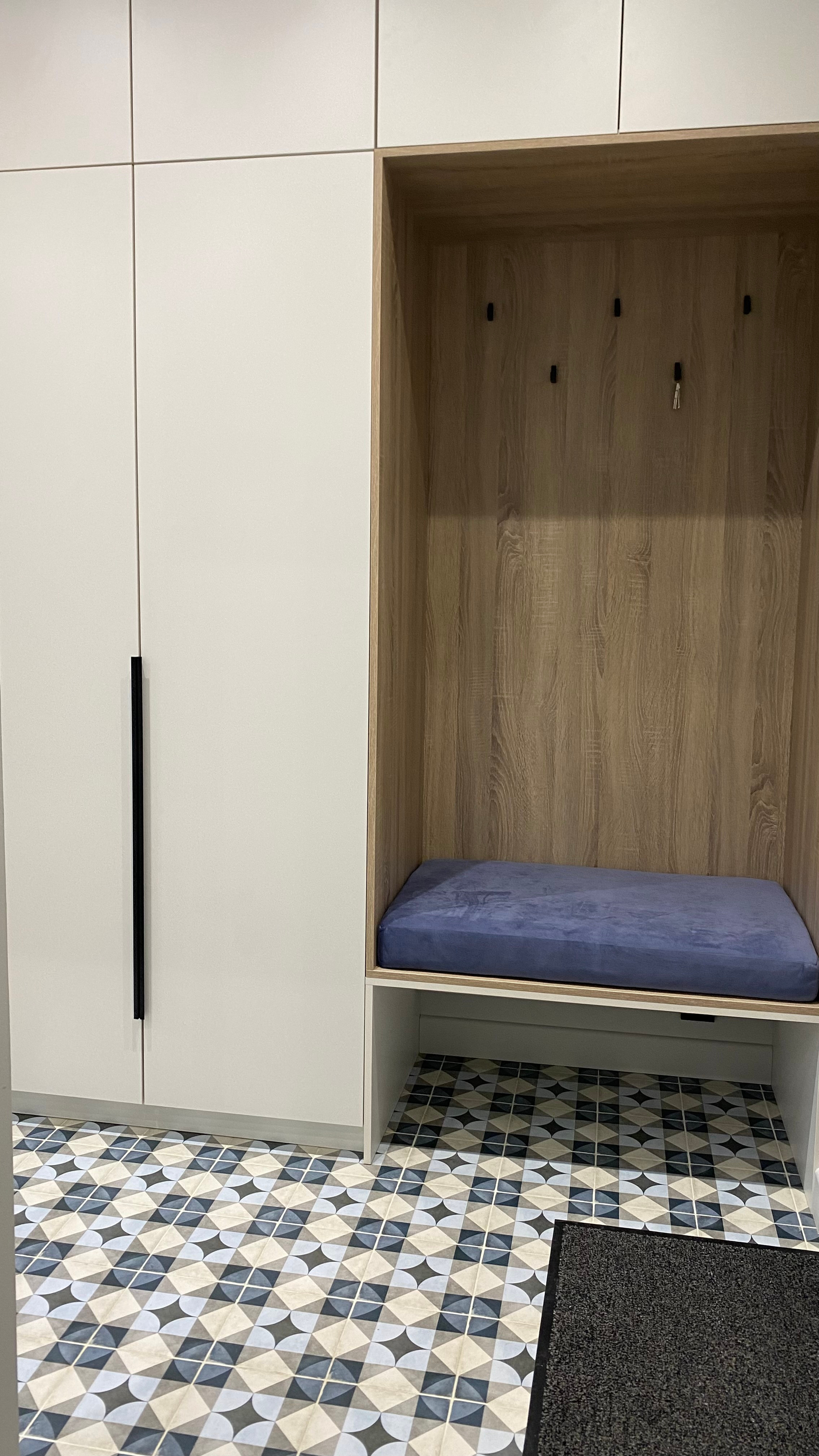 Евродвушка в синих тонах для сдачи в аренду. Дизайнер интерьеров в Санкт-Петербурге Анастасия Тен