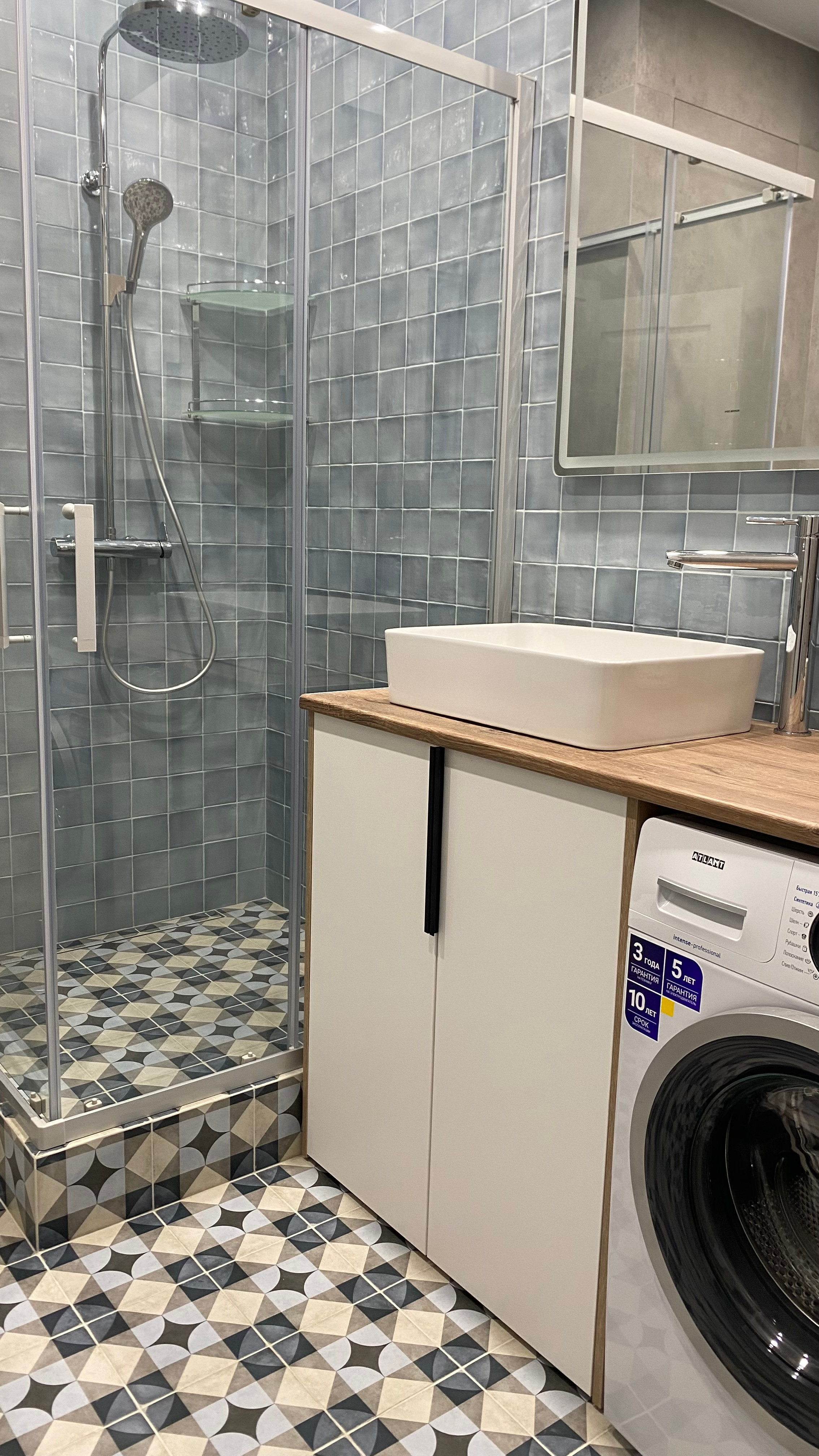 Евродвушка в синих тонах для сдачи в аренду. Дизайнер интерьеров в Санкт-Петербурге Анастасия Тен