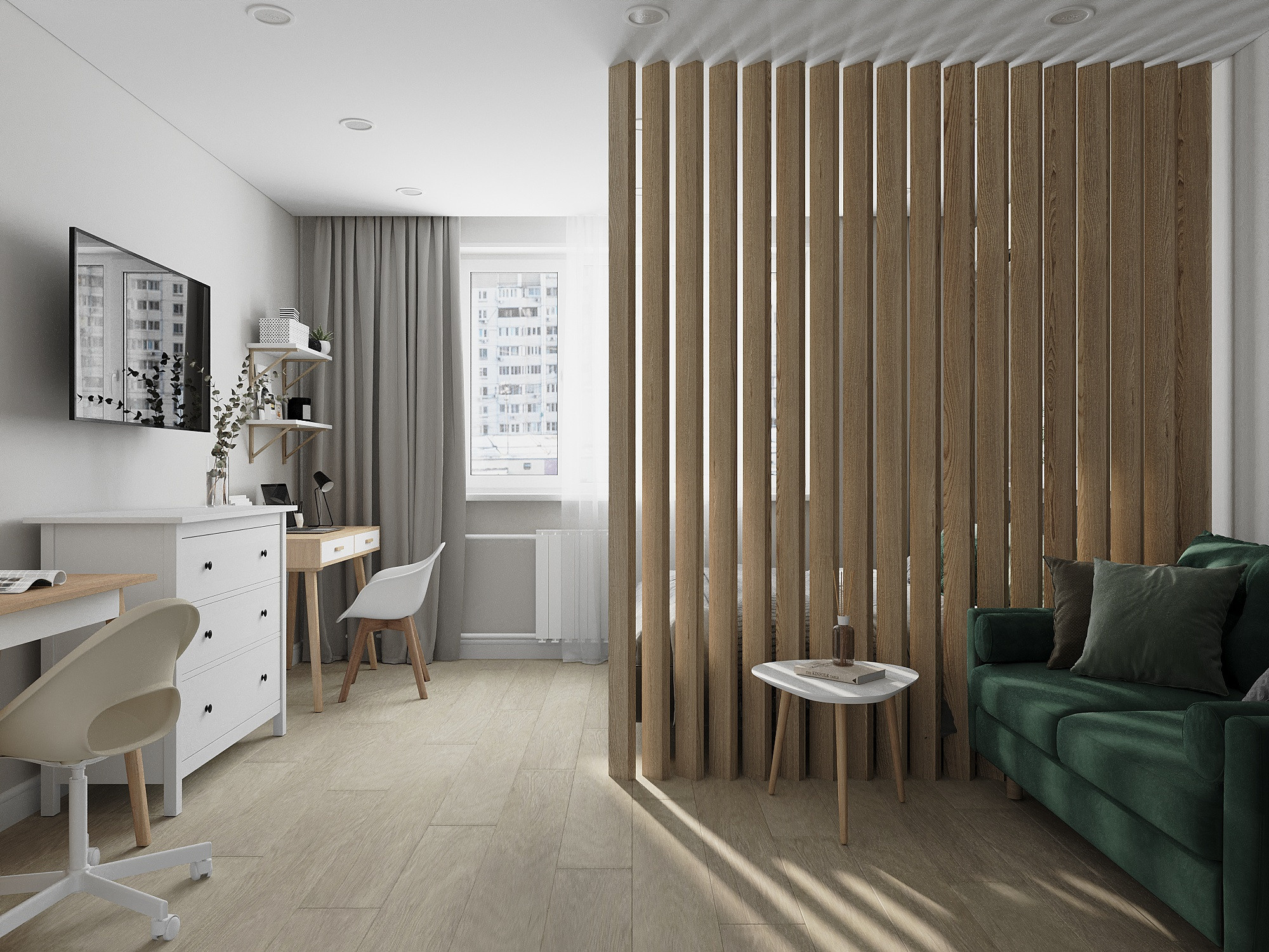 Светлая 3-х комнатная квартира в Москве. Дизайнер интерьеров в Санкт-Петербурге Анастасия Тен