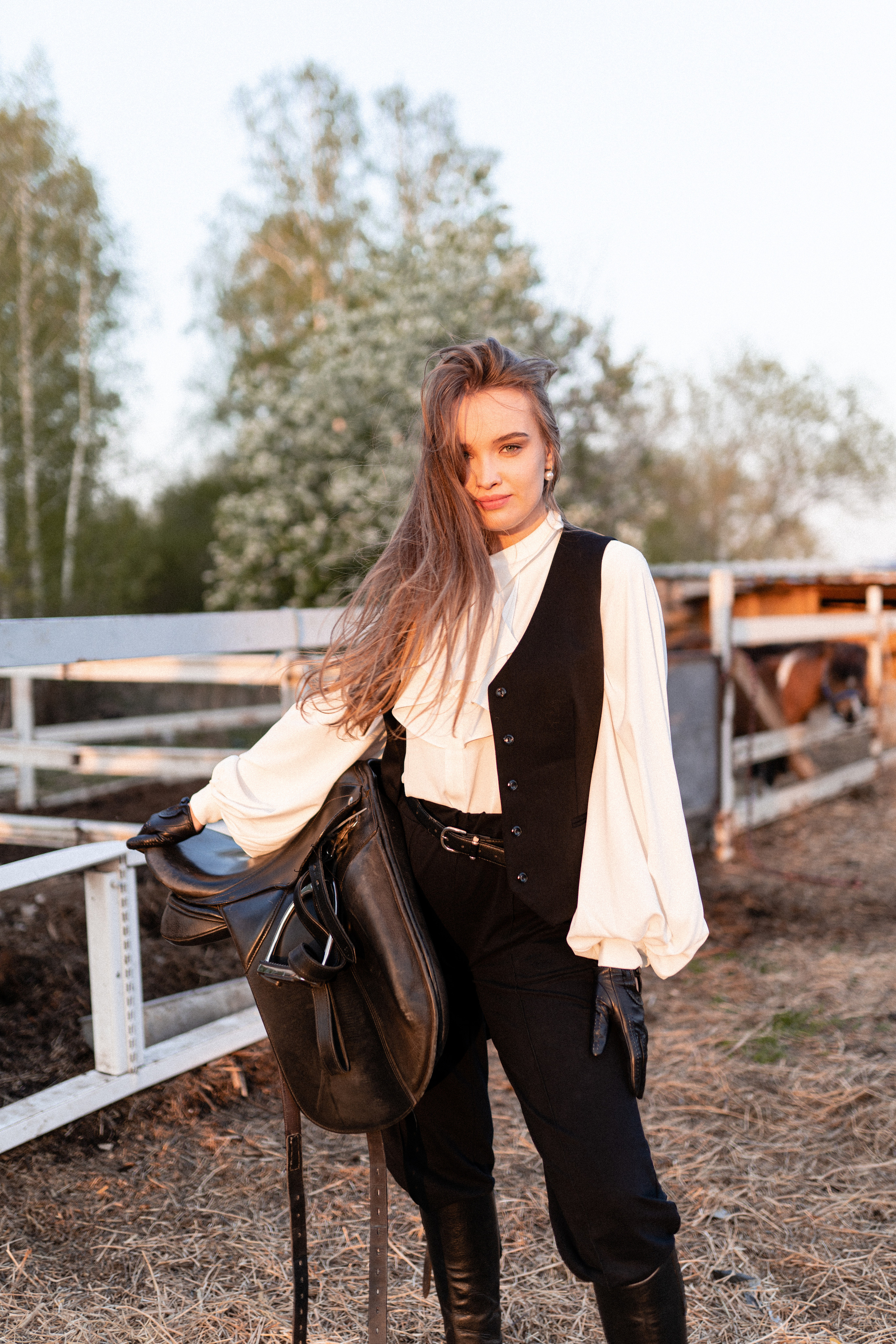 Екатерина, Прогон, Пепел. Фотосессии с лошадьми в Москве, Новосибирске