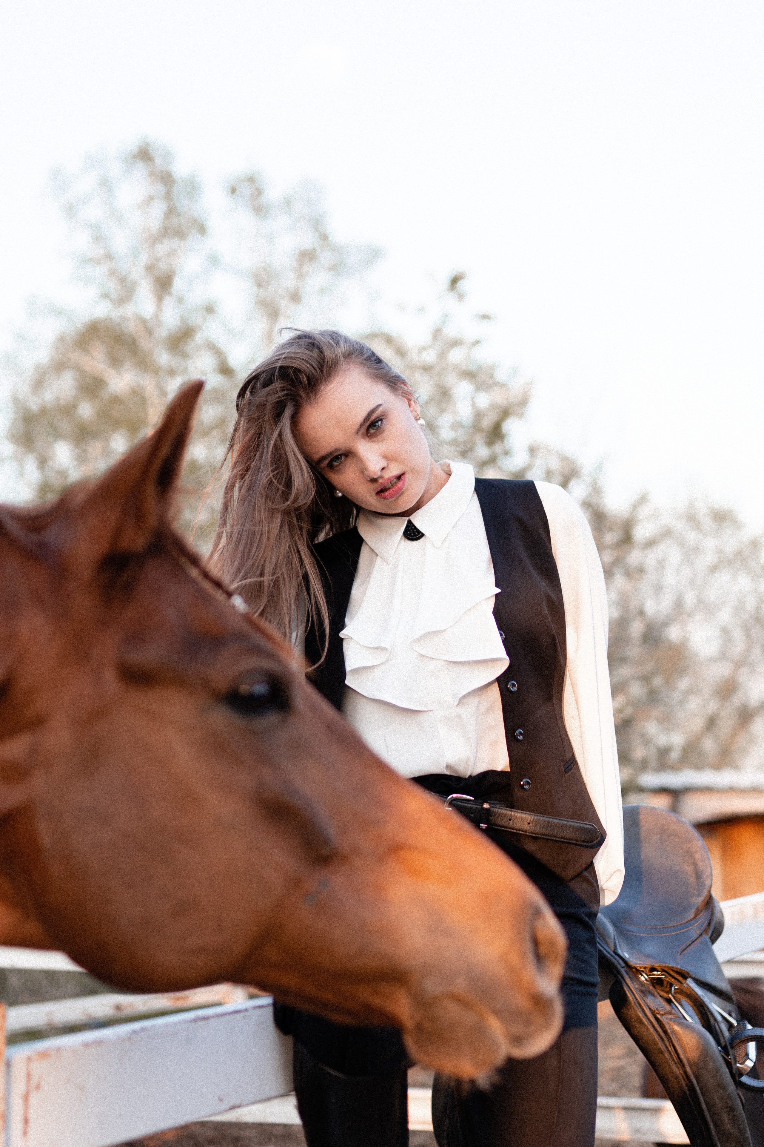 Екатерина, Прогон, Пепел. Фотосессии с лошадьми в Москве, Новосибирске