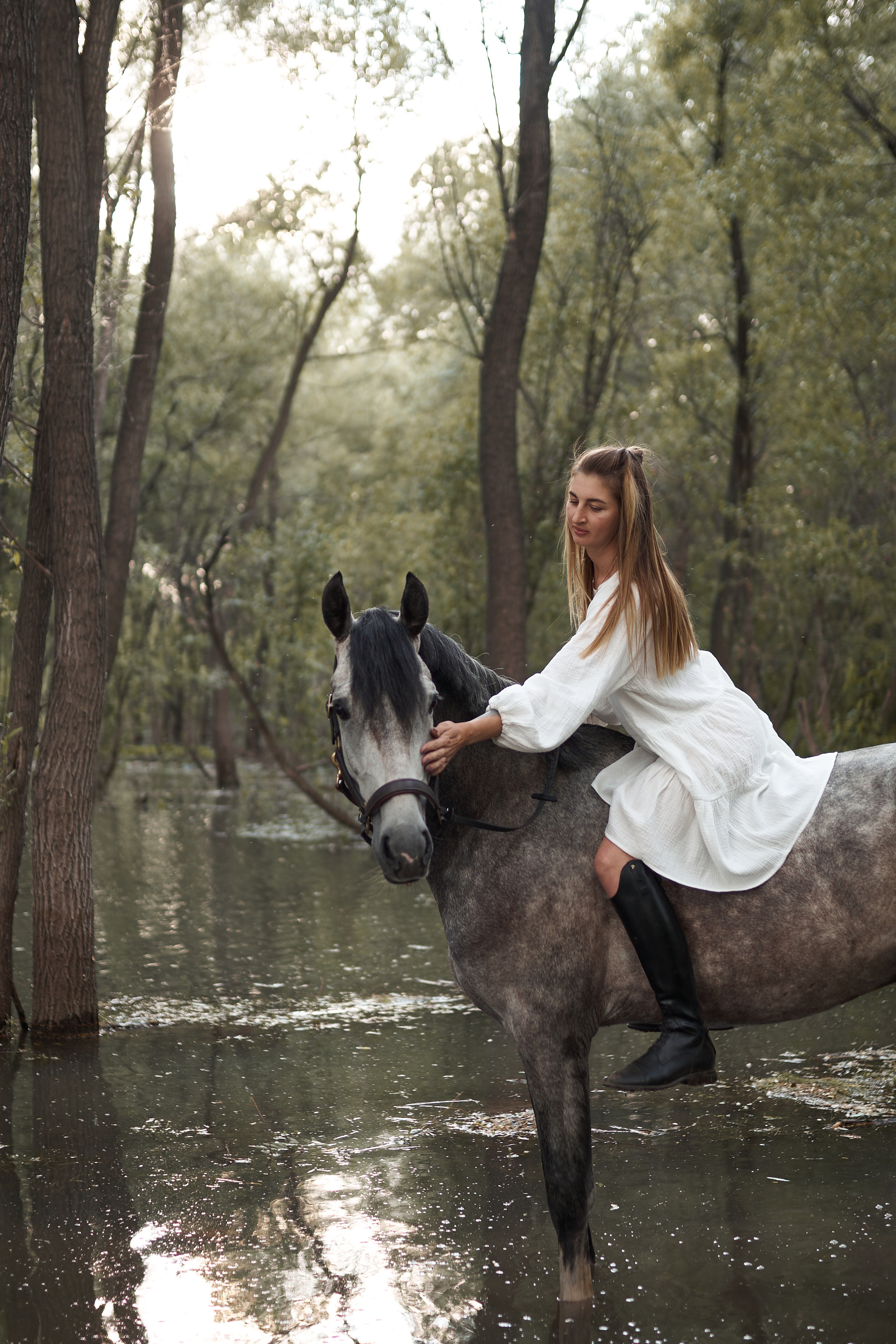 Оля Панченко и Кондор. Фотосессии с лошадьми в Москве, Новосибирске