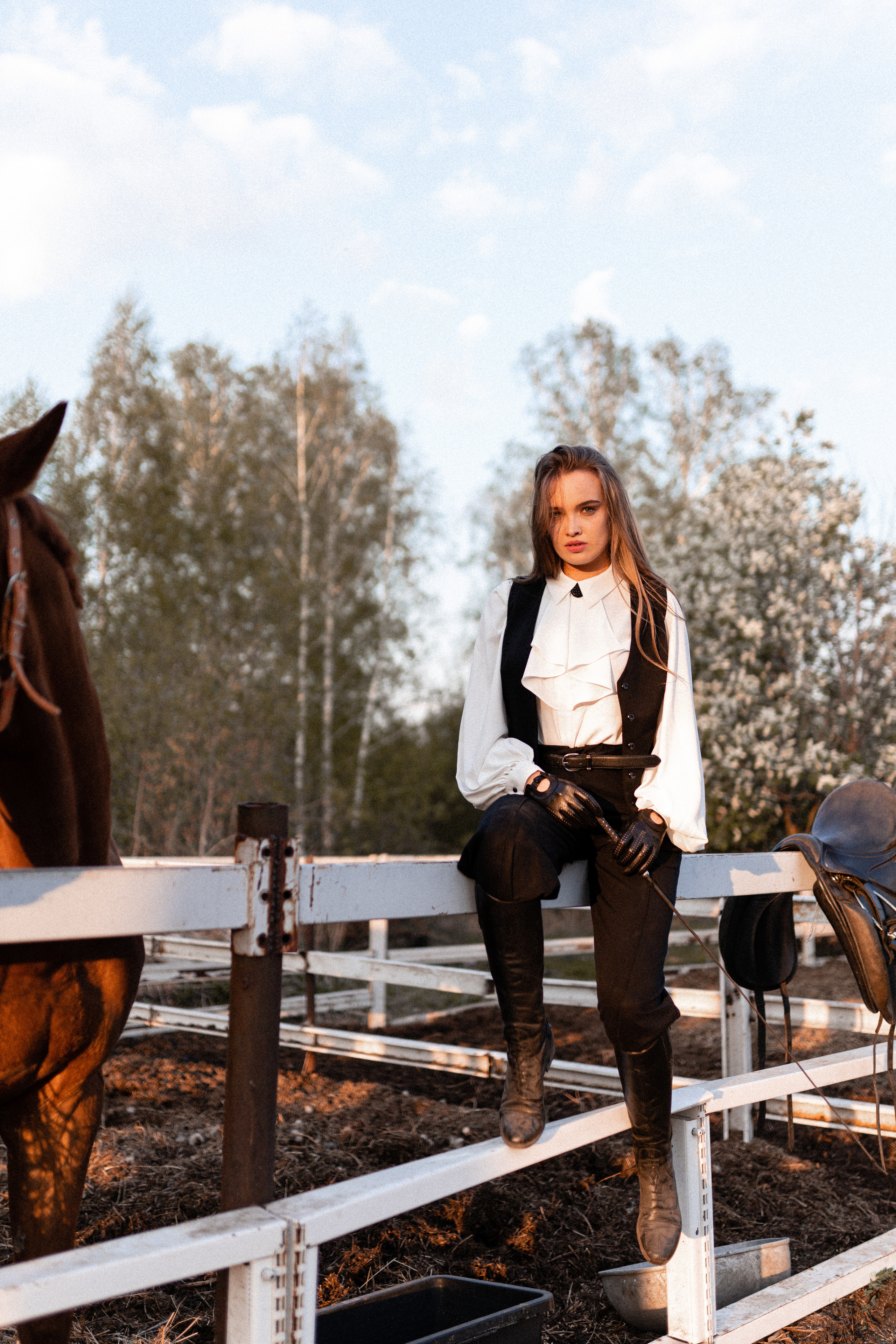 Екатерина, Прогон, Пепел. Фотосессии с лошадьми в Москве, Новосибирске