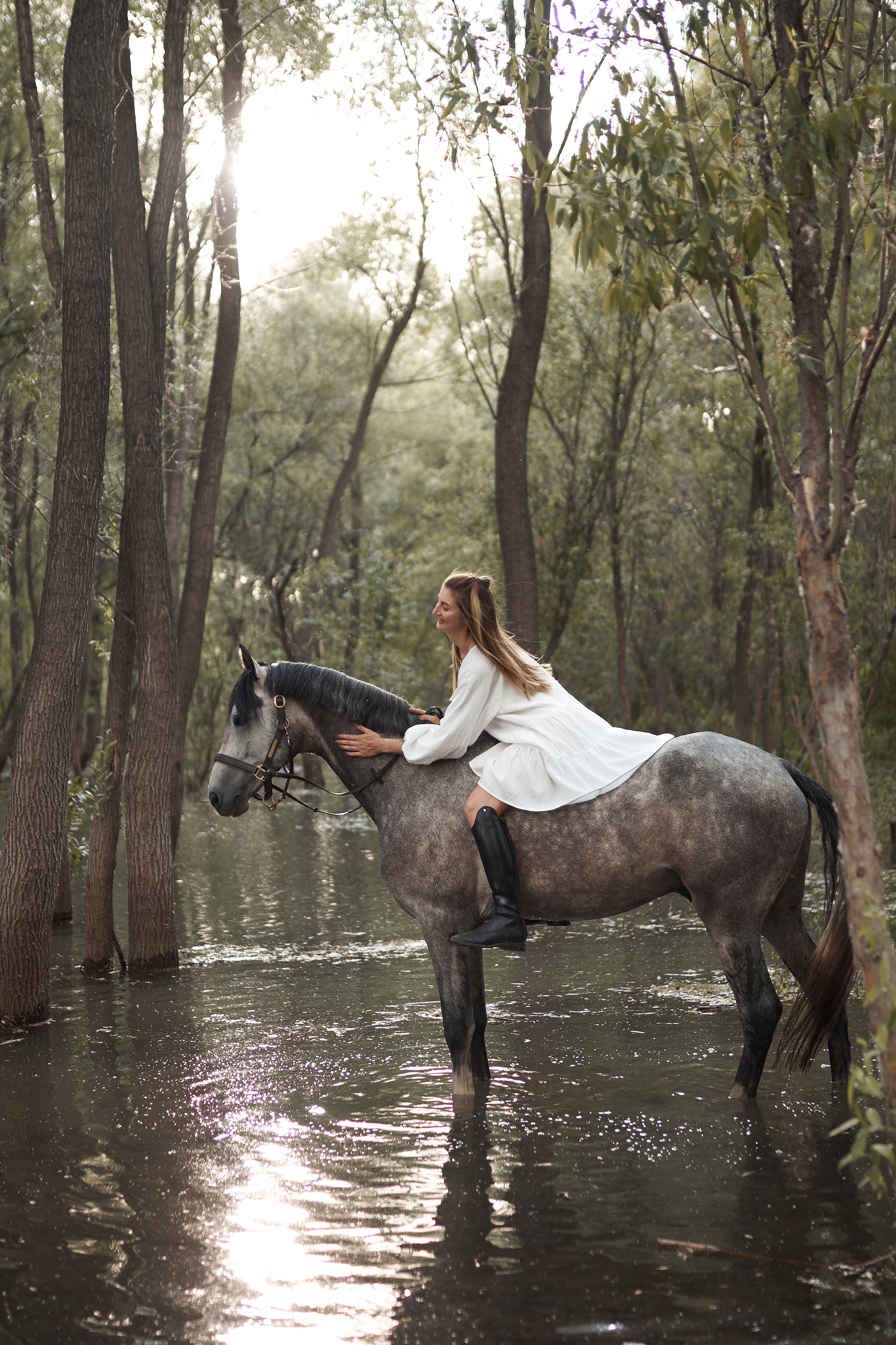 Оля Панченко и Кондор. Фотосессии с лошадьми в Москве, Новосибирске