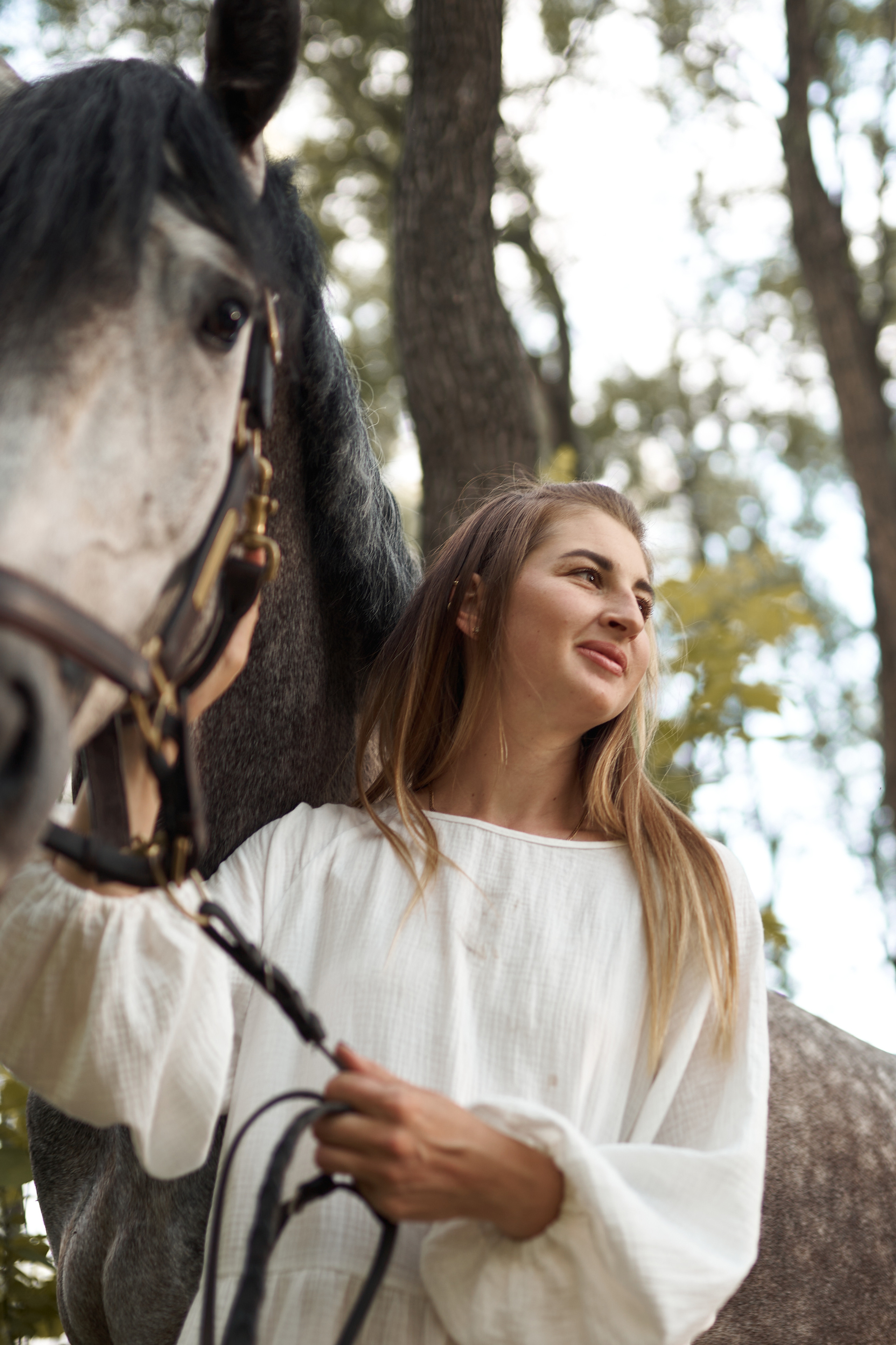 Оля Панченко и Кондор. Фотосессии с лошадьми в Москве, Новосибирске