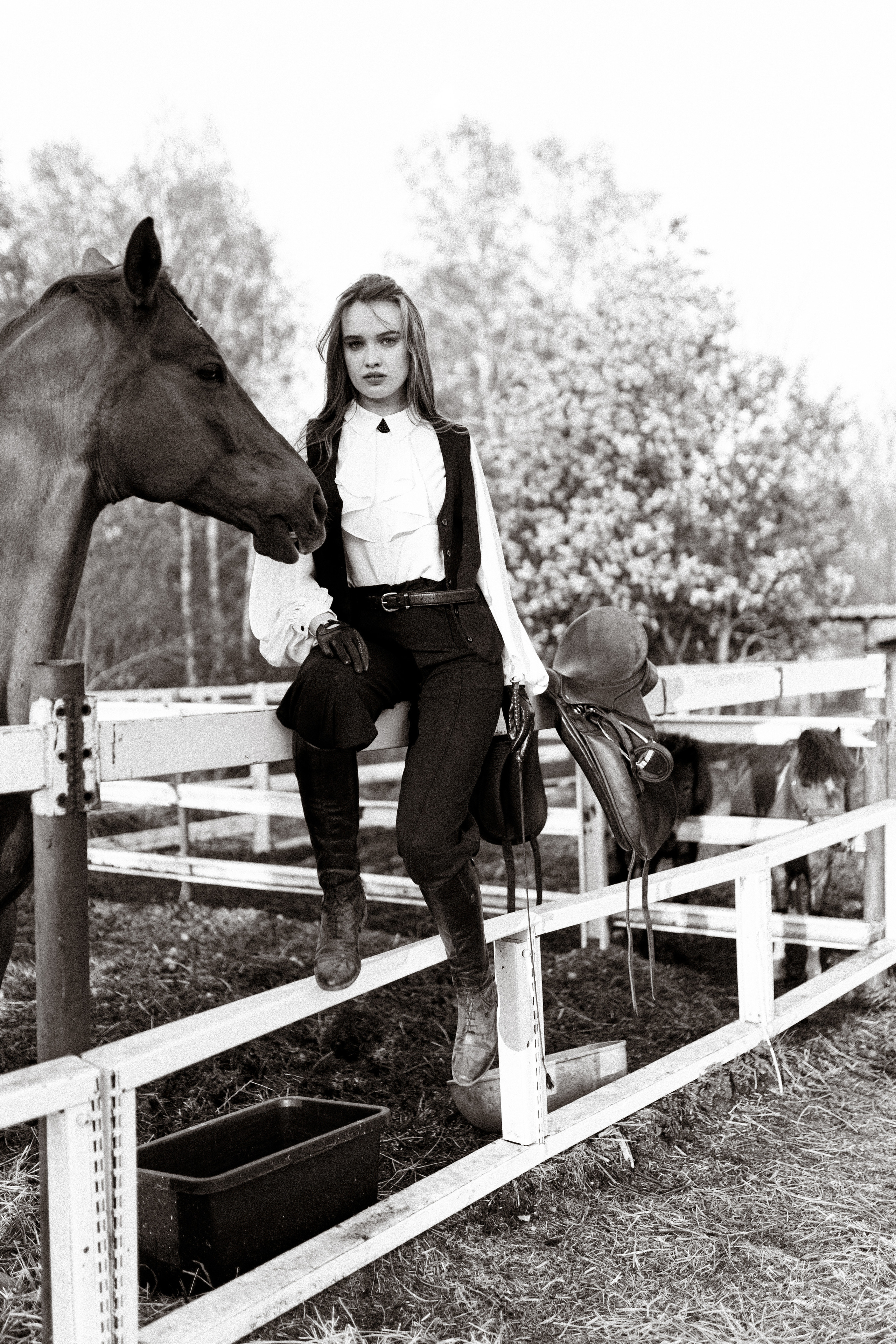 Екатерина, Прогон, Пепел. Фотосессии с лошадьми в Москве, Новосибирске