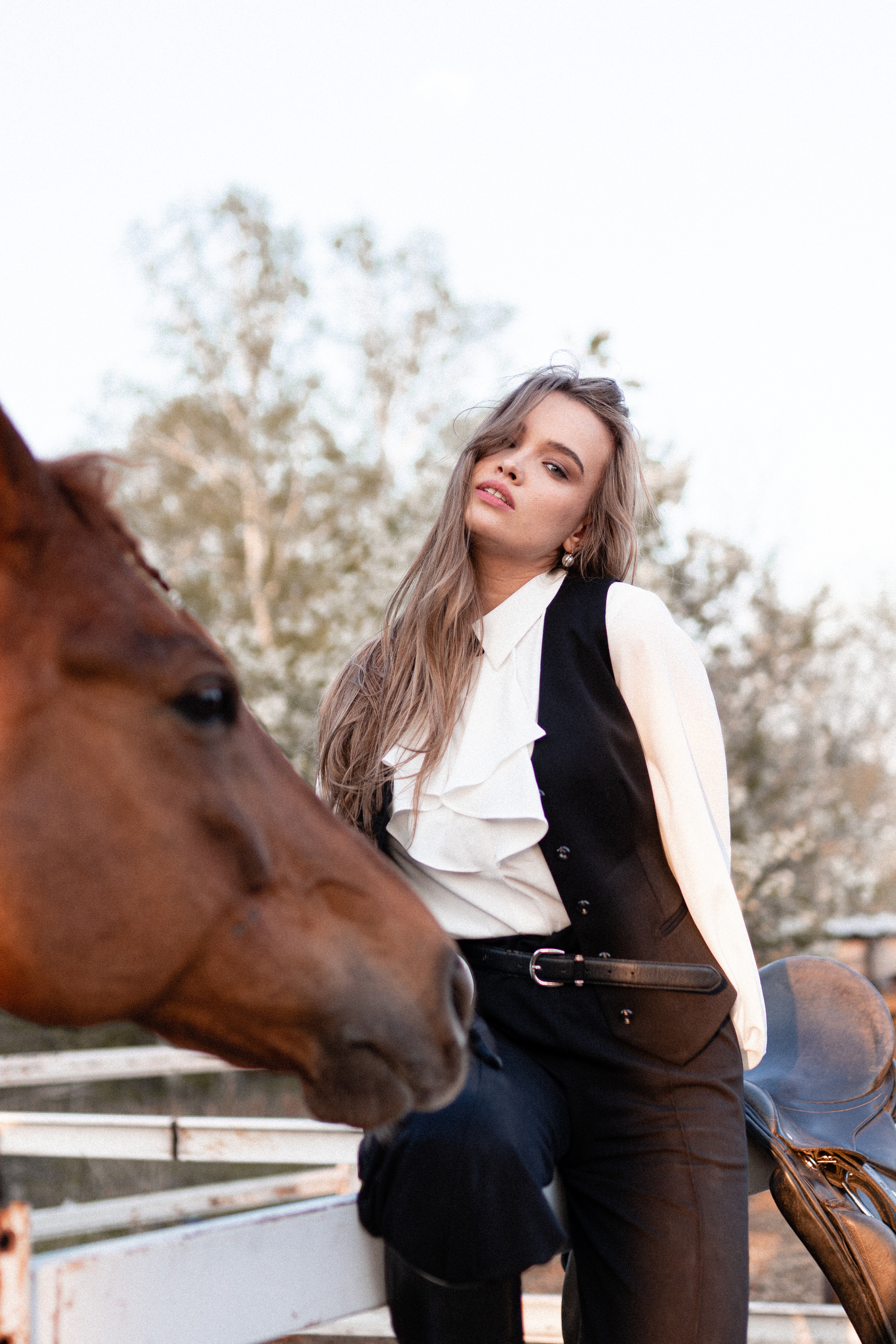 Екатерина, Прогон, Пепел. Фотосессии с лошадьми в Москве, Новосибирске