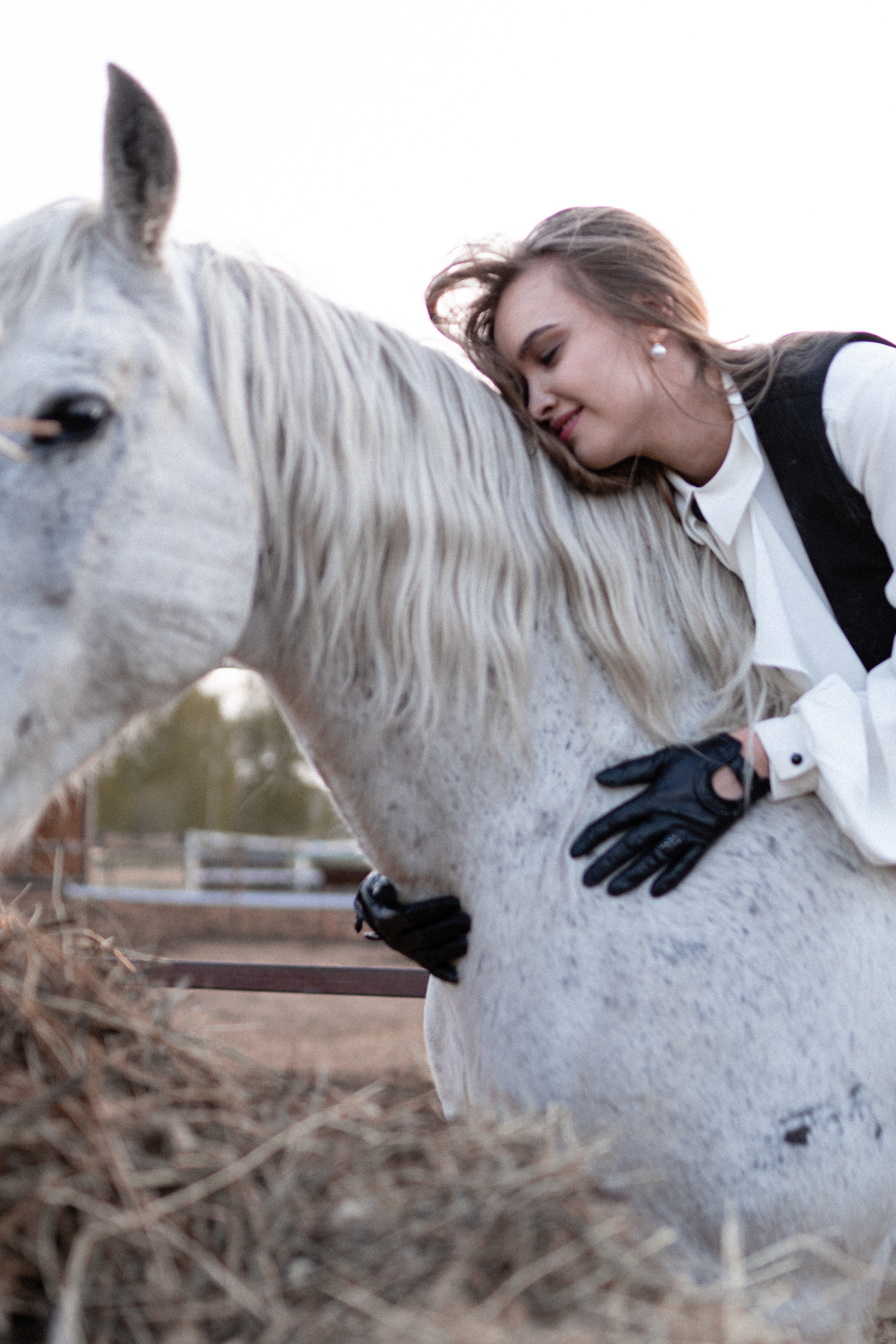 Екатерина, Прогон, Пепел. Фотосессии с лошадьми в Москве, Новосибирске