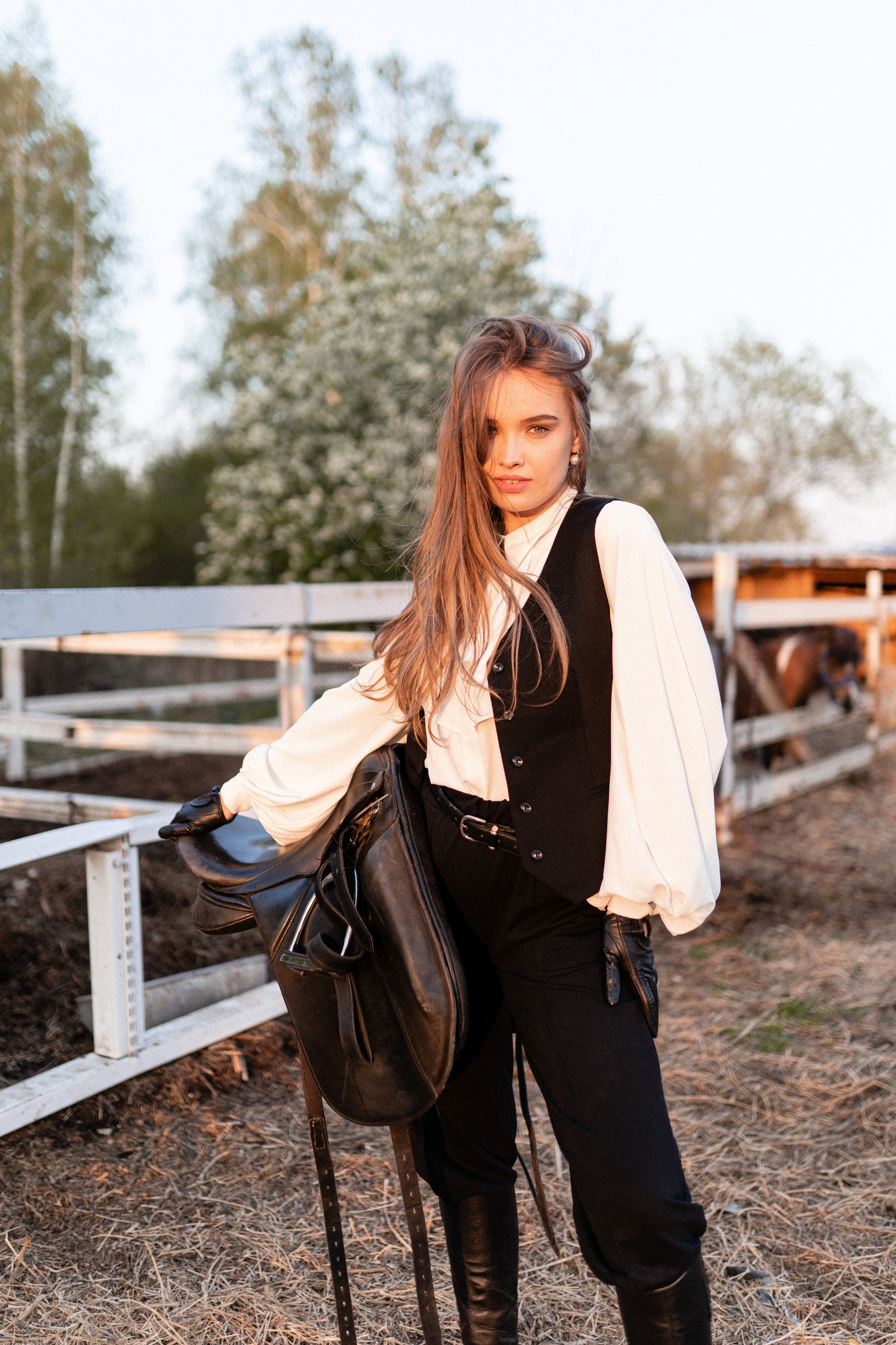 Екатерина, Прогон, Пепел. Фотосессии с лошадьми в Москве, Новосибирске