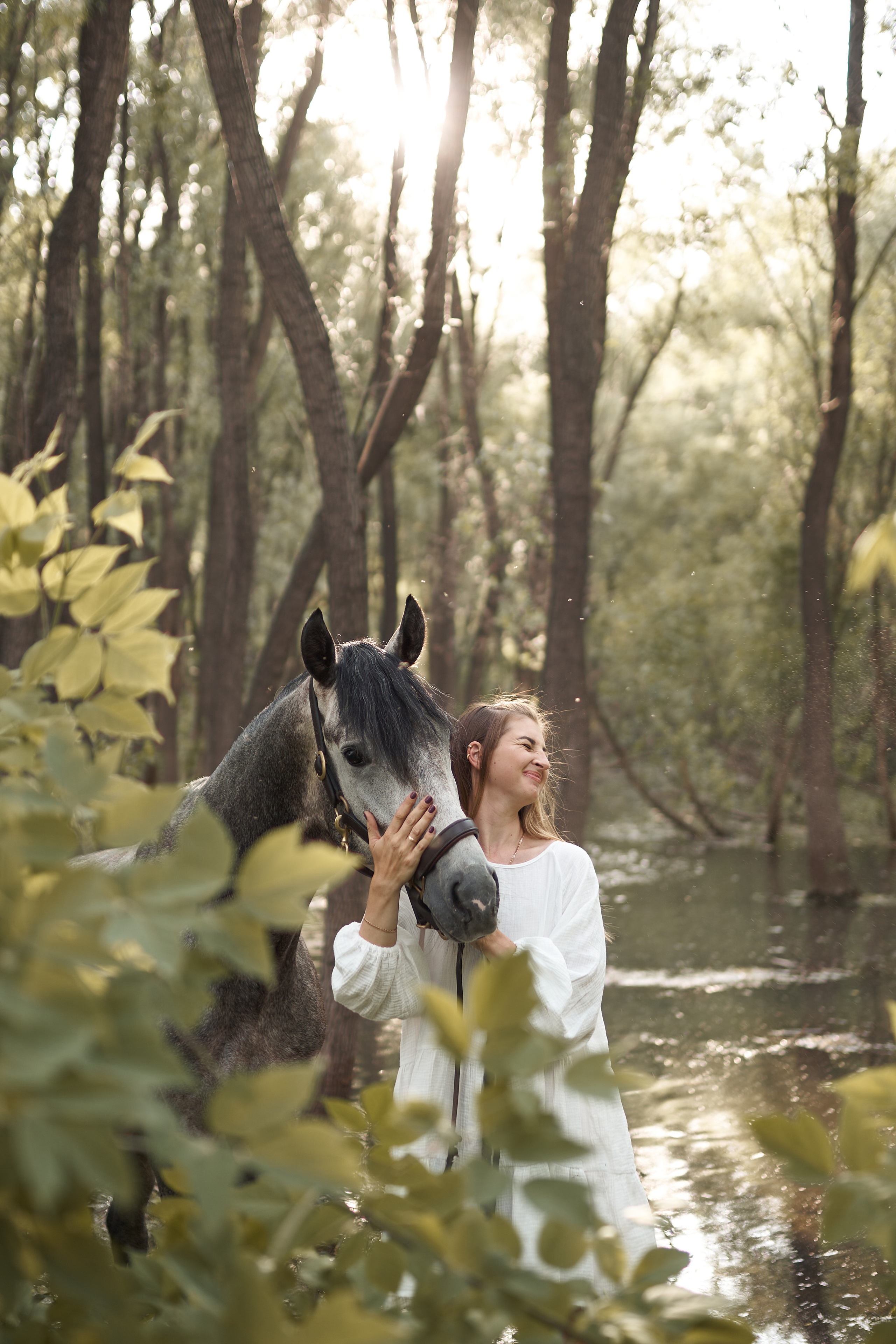 Оля Панченко и Кондор. Фотосессии с лошадьми в Москве, Новосибирске