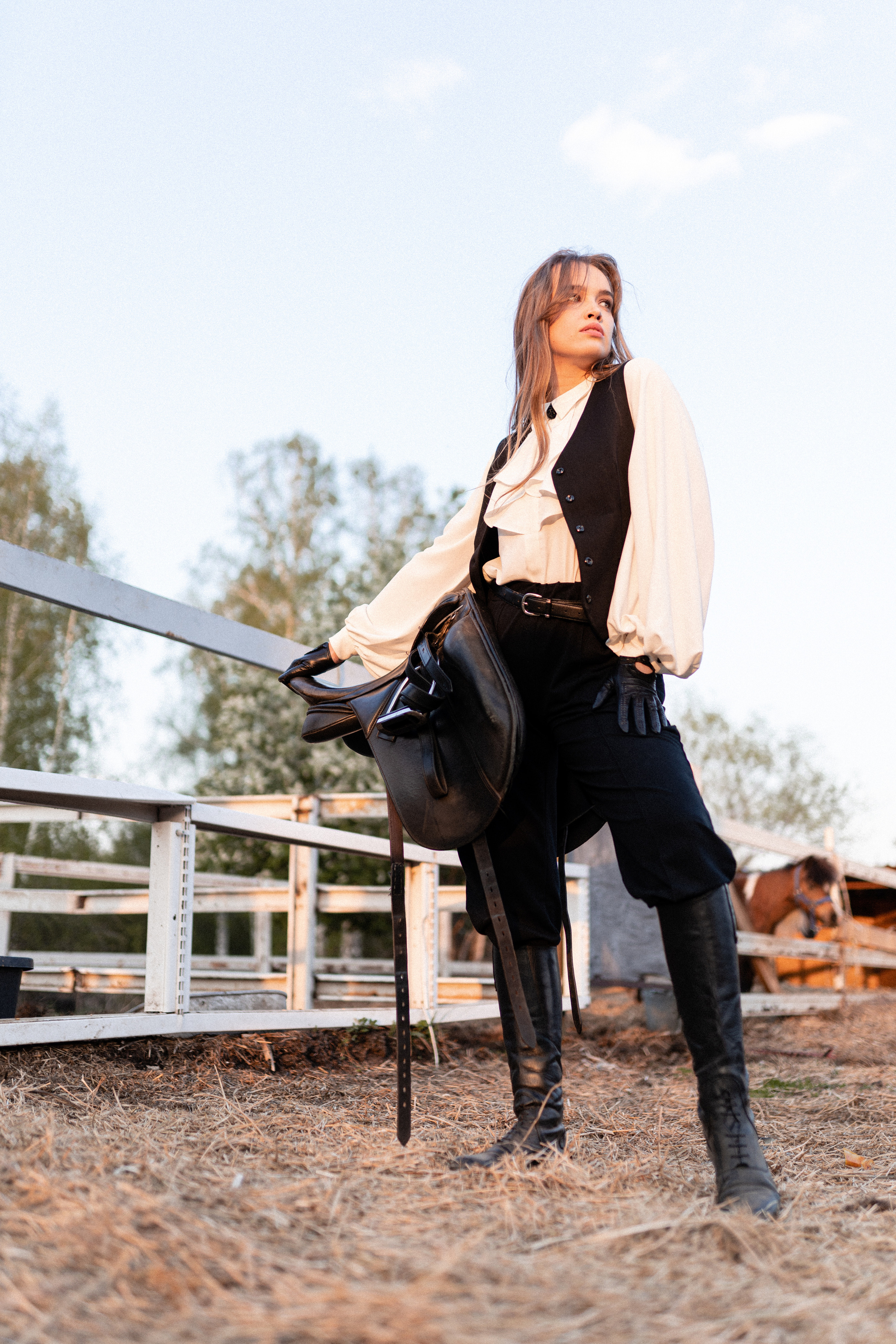 Екатерина, Прогон, Пепел. Фотосессии с лошадьми в Москве, Новосибирске