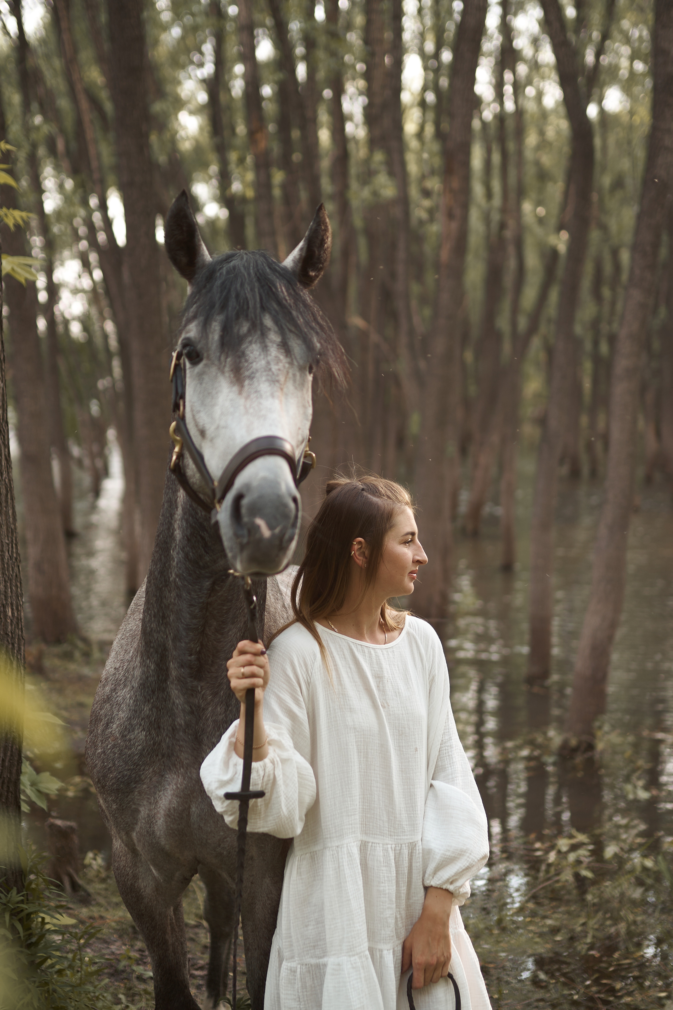 Оля Панченко и Кондор. Фотосессии с лошадьми в Москве, Новосибирске