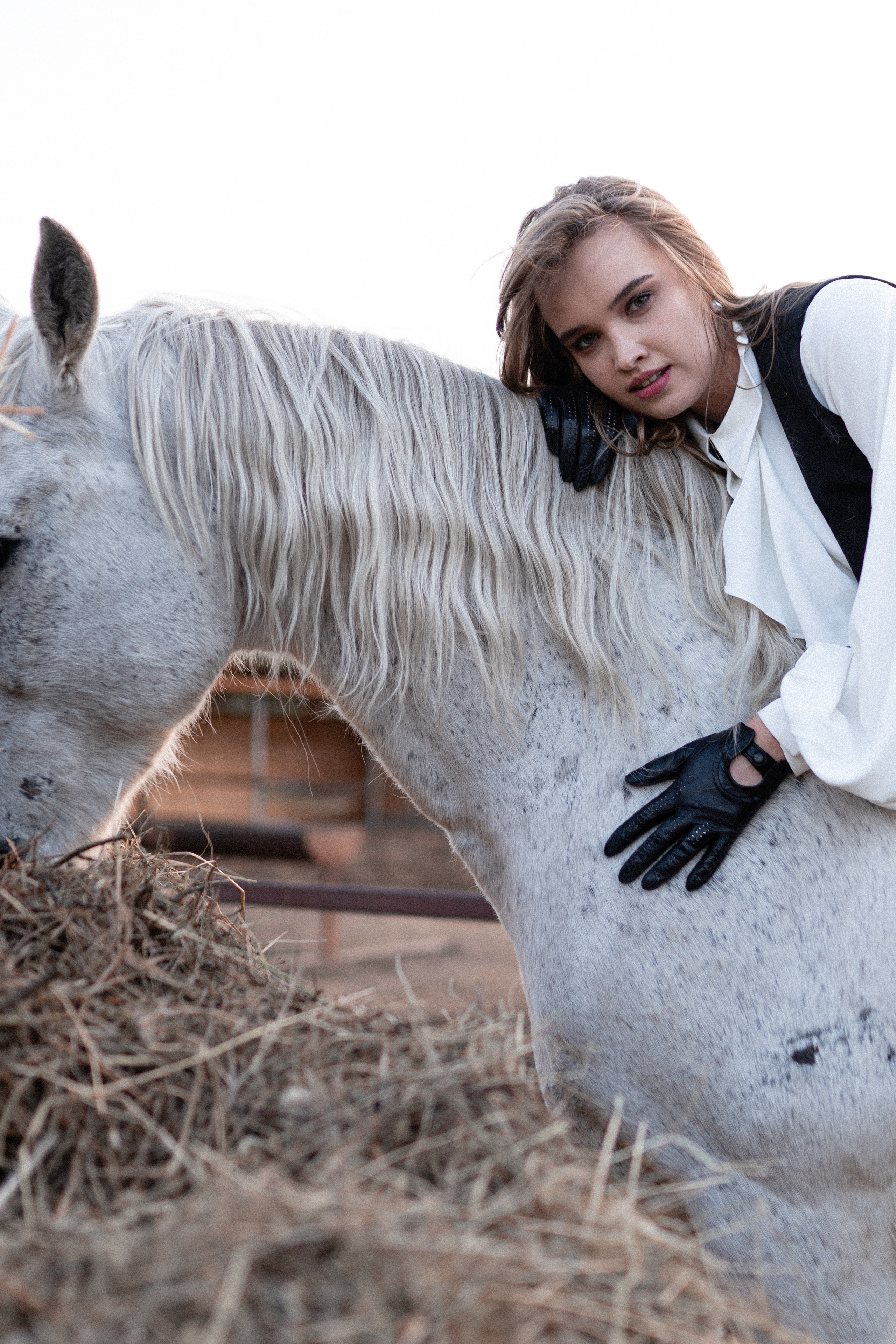 Екатерина, Прогон, Пепел. Фотосессии с лошадьми в Москве, Новосибирске