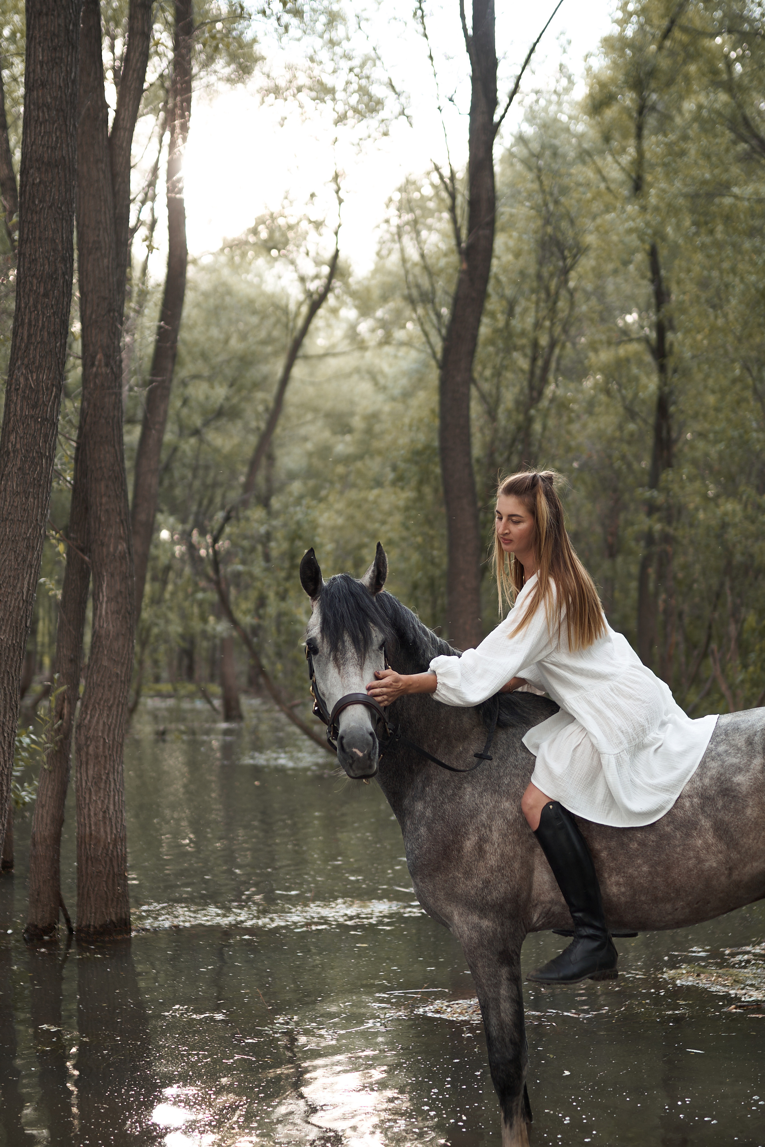 Оля Панченко и Кондор. Фотосессии с лошадьми в Москве, Новосибирске