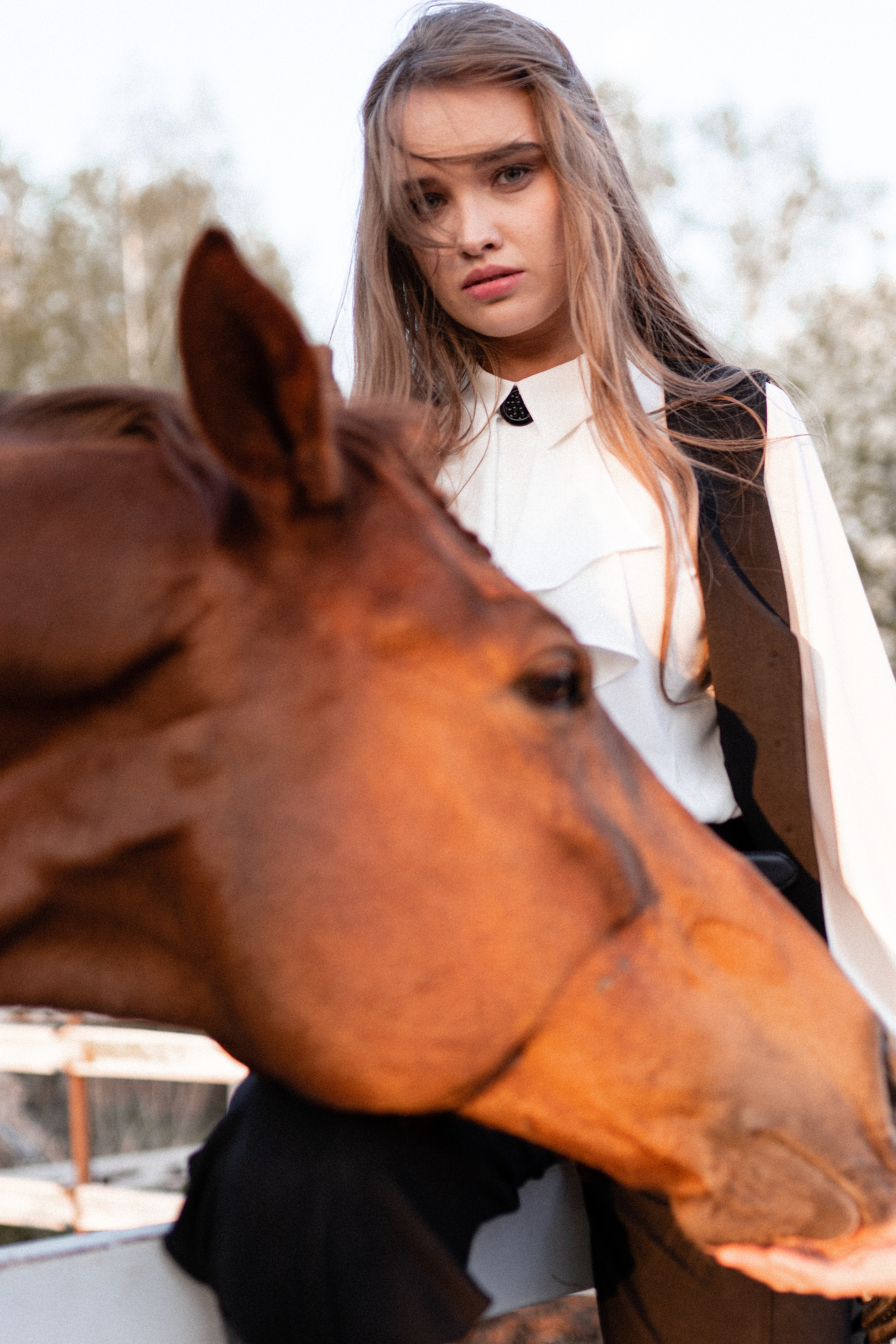 Екатерина, Прогон, Пепел. Фотосессии с лошадьми в Москве, Новосибирске