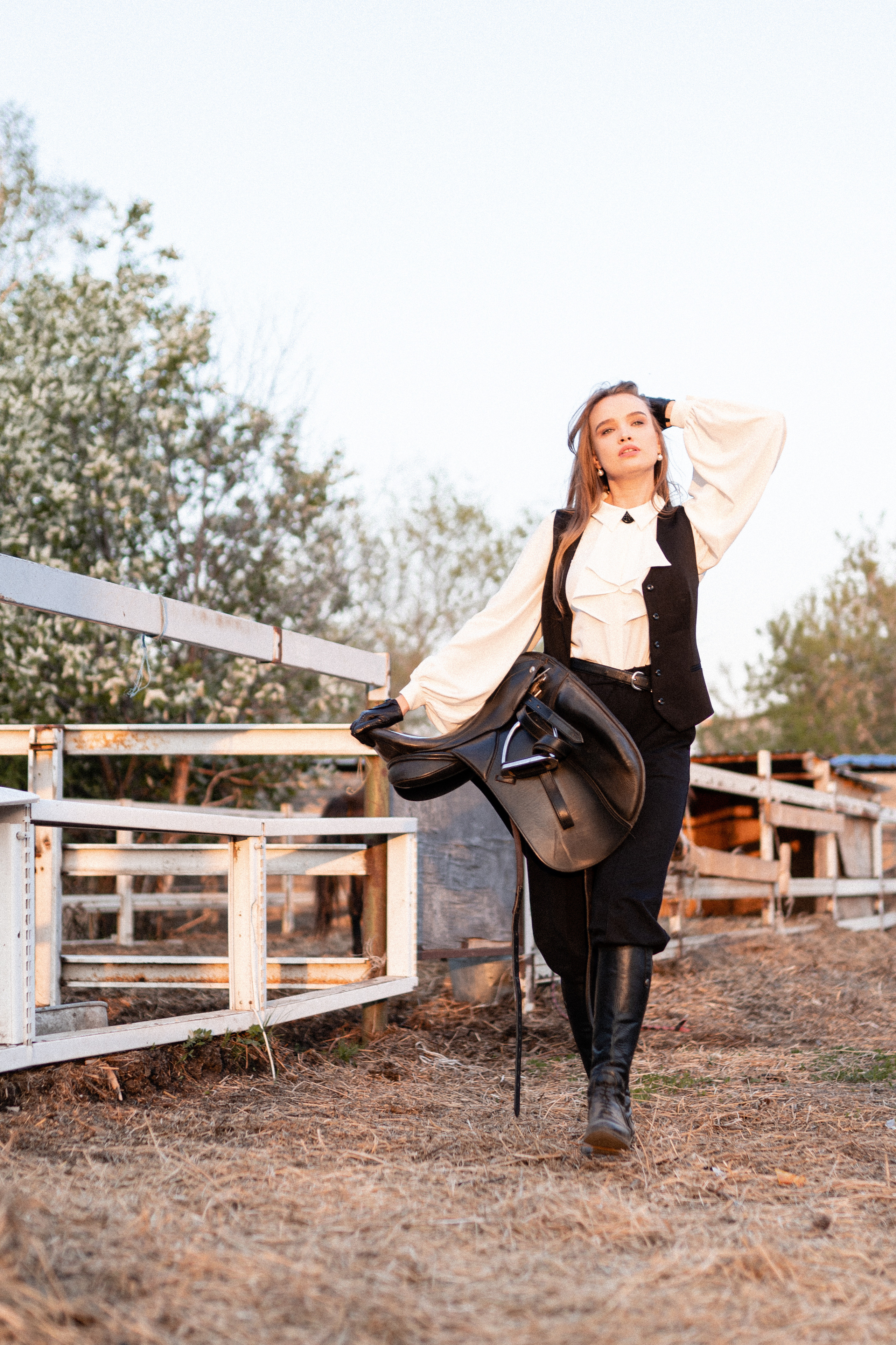 Екатерина, Прогон, Пепел. Фотосессии с лошадьми в Москве, Новосибирске