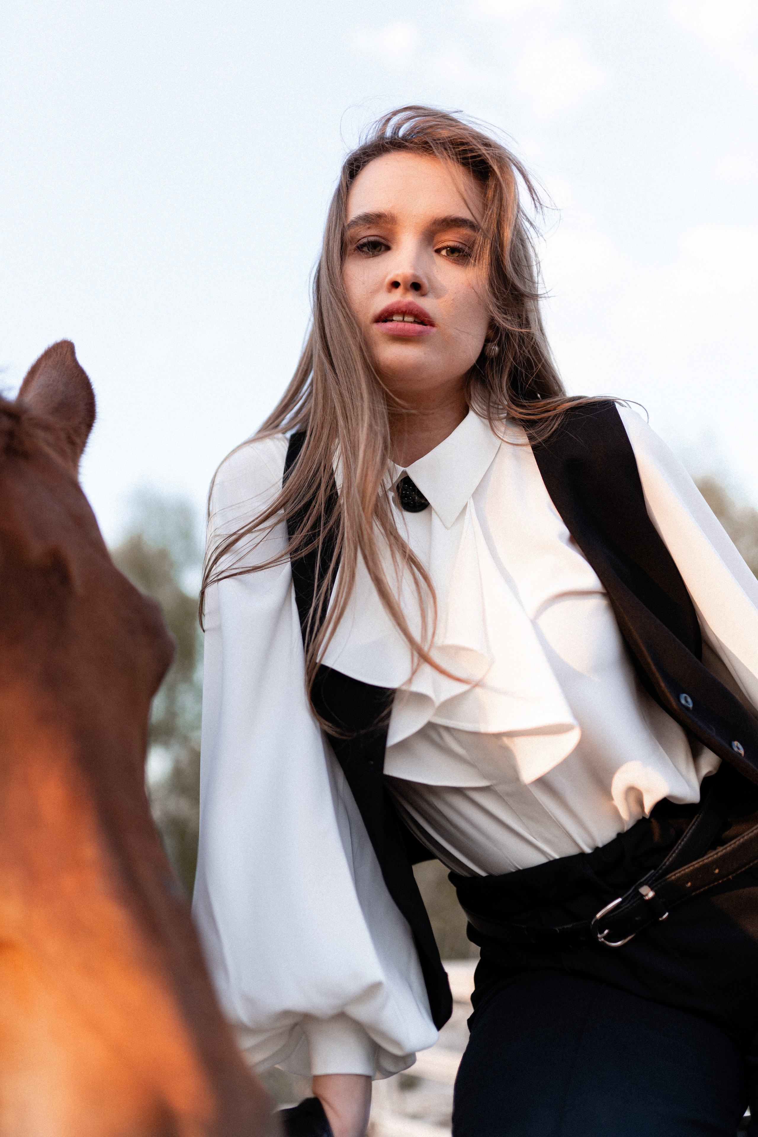 Екатерина, Прогон, Пепел. Фотосессии с лошадьми в Москве, Новосибирске