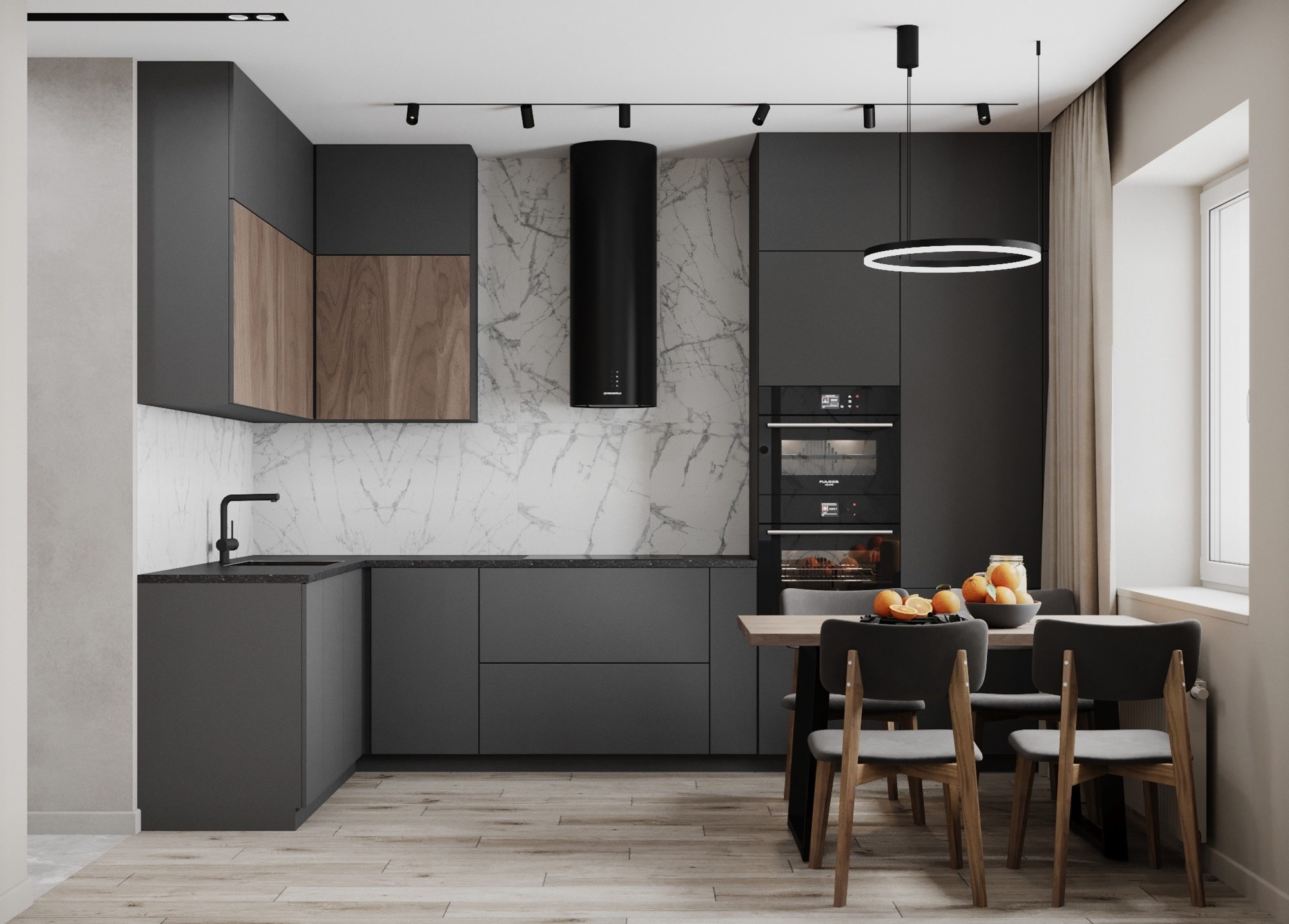 Квартира 60 м. кв. Современный стиль. Студия Дизайна интерьера Tsvetdesign. Дизайнер в Санкт-Петербурге