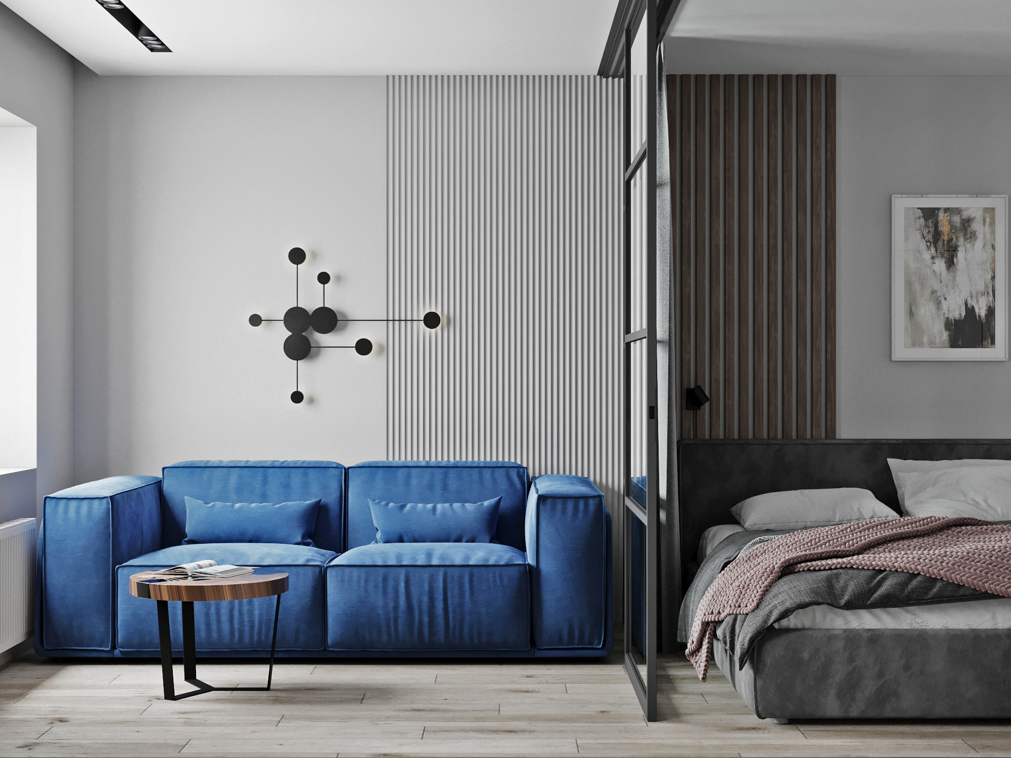 Квартира 60 м. кв. Современный стиль. Студия Дизайна интерьера Tsvetdesign. Дизайнер в Санкт-Петербурге