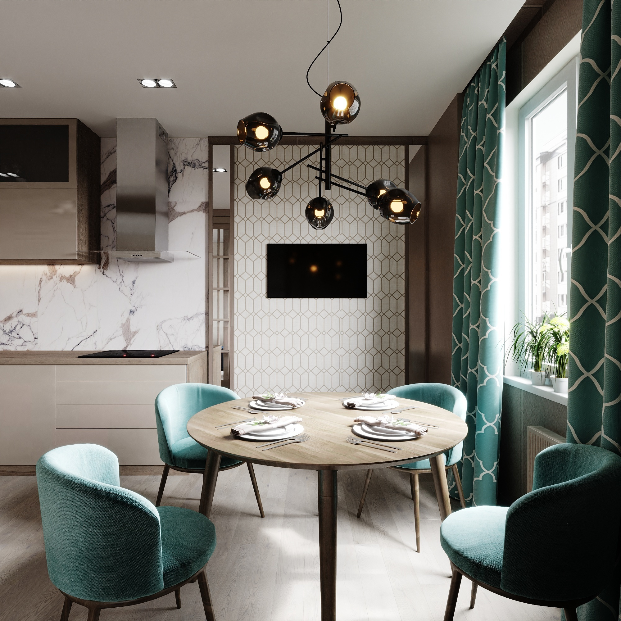 Трехкомнатная квартира. Славянка. Очень современная классика. Студия Дизайна интерьера Tsvetdesign. Дизайнер в Санкт-Петербурге