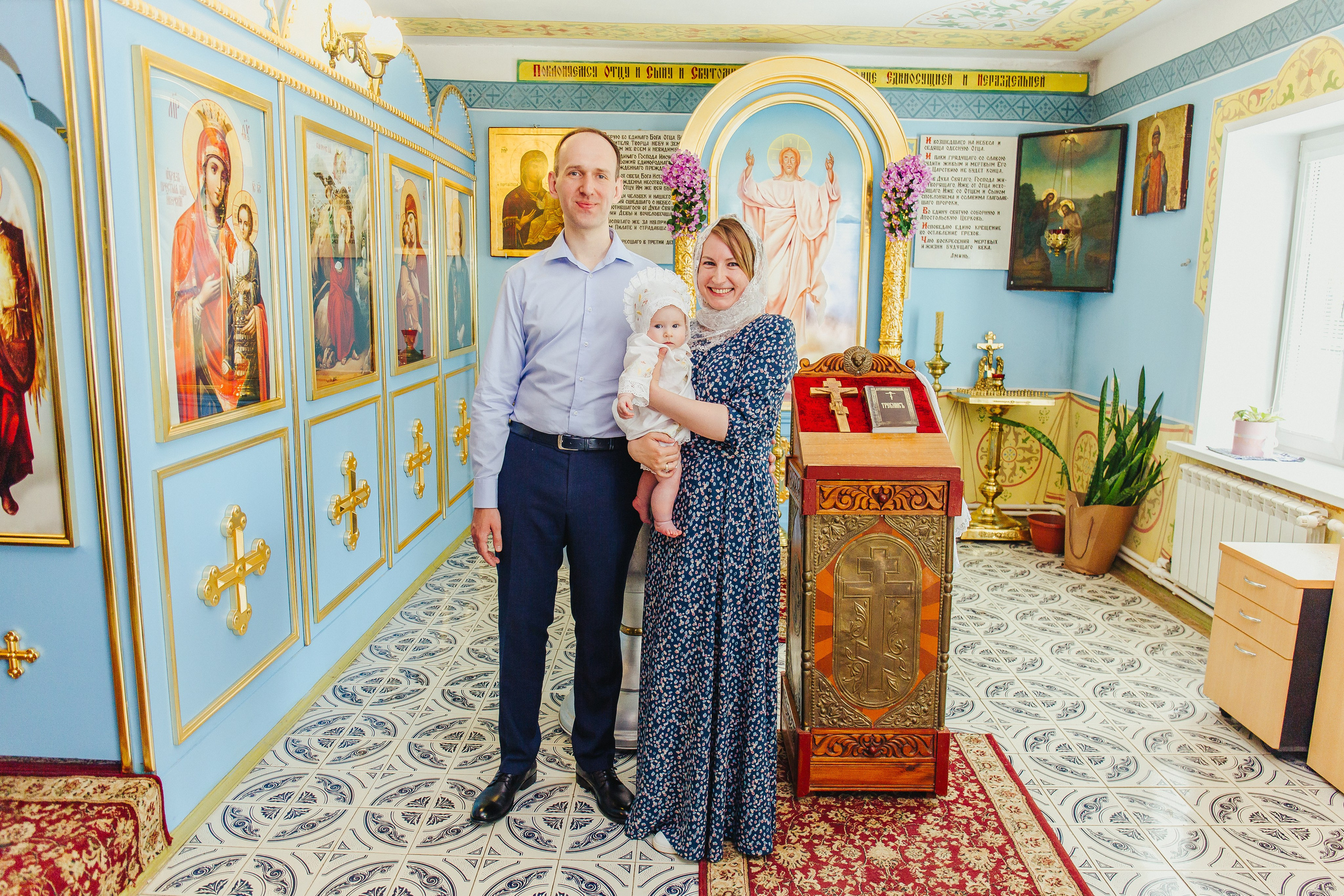 Фотосессия крещения малыша. Фотограф новорожденных и детский в Сергиевом Посаде Кругликова Юлия