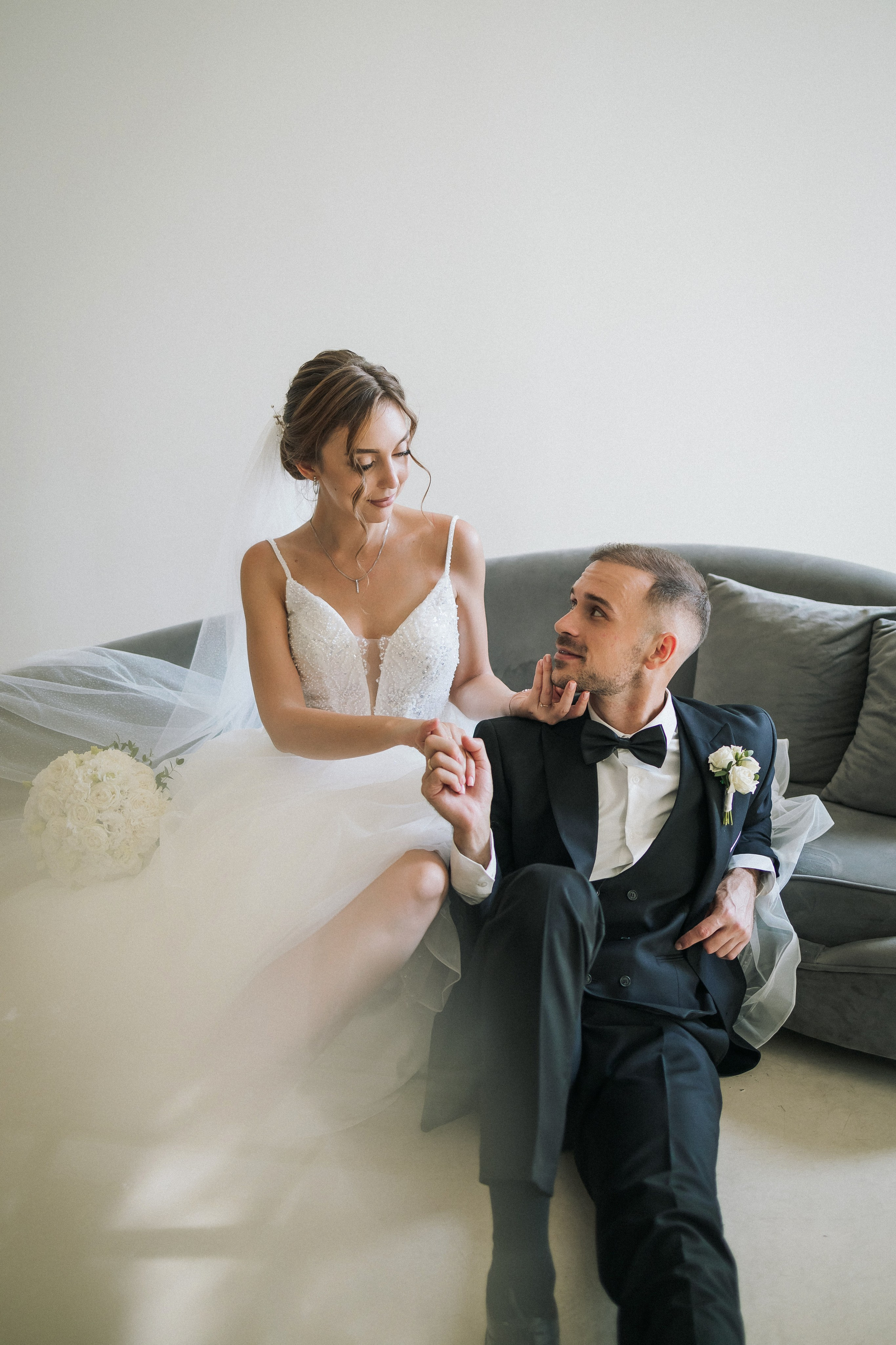 Свадебная прогулка Екатерины и Евгения. Свадебная фотография. Арина Рубах