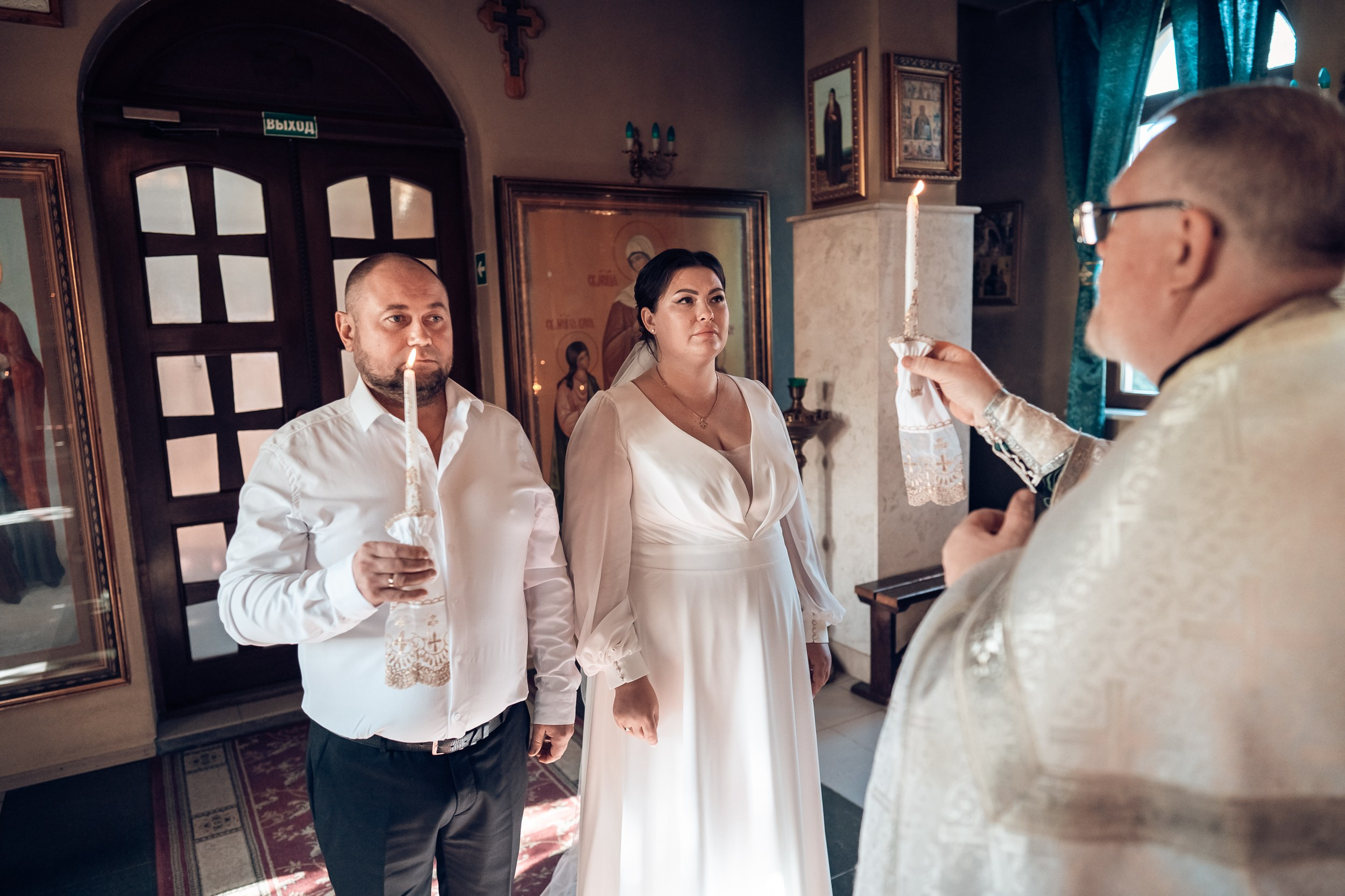 Венчание в храме Прп. Сергия Радонежского с. Орлиное. Церковный фотограф Севастополь