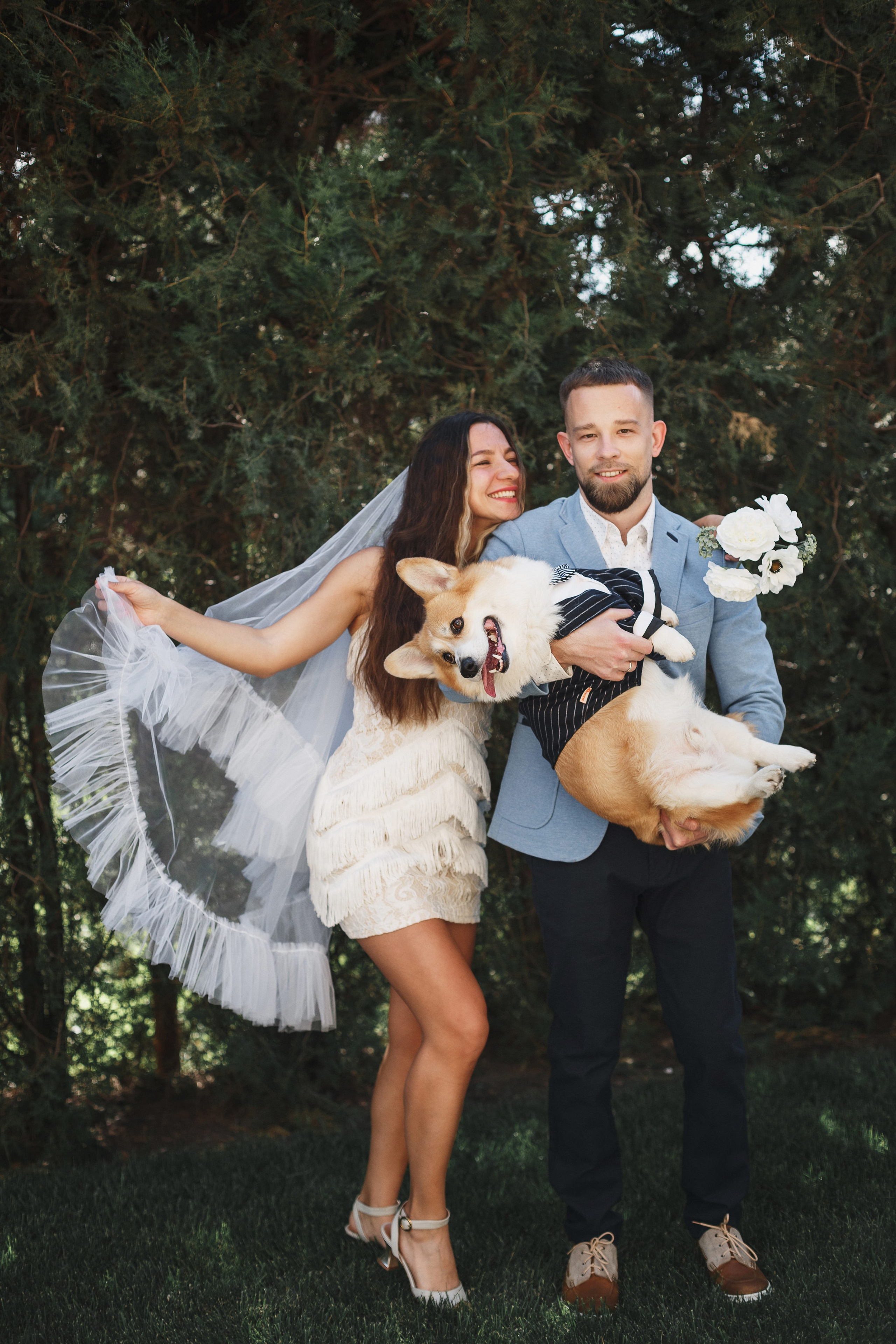 Фотосессия в Таганроге: Денис и Маша с их очаровательной собакой. Свадебный и семейный фотограф в Таганроге Бакарюк Антон