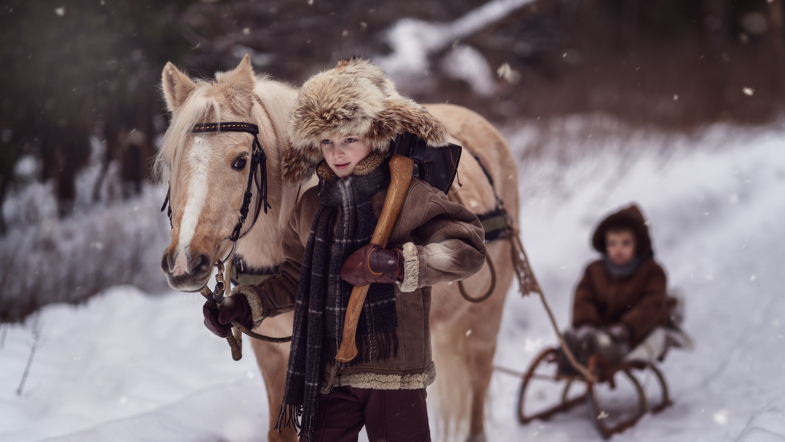 За ёлкой. Семейный фотограф Новая Рига (Звенигород, Истра) Евгения Литовченко