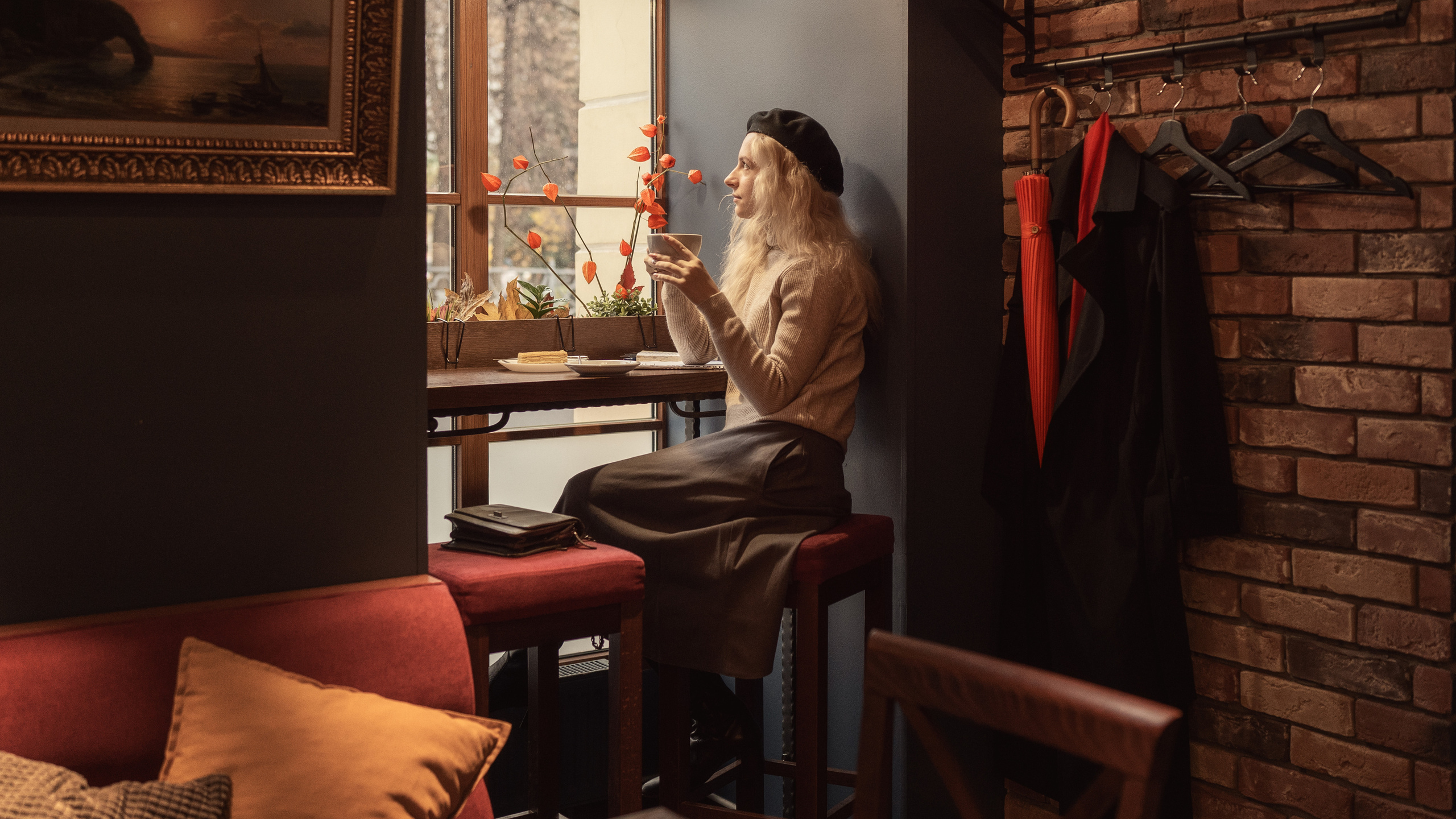 Под красным зонтиком. Семейный фотограф Новая Рига (Звенигород, Истра) Евгения Литовченко