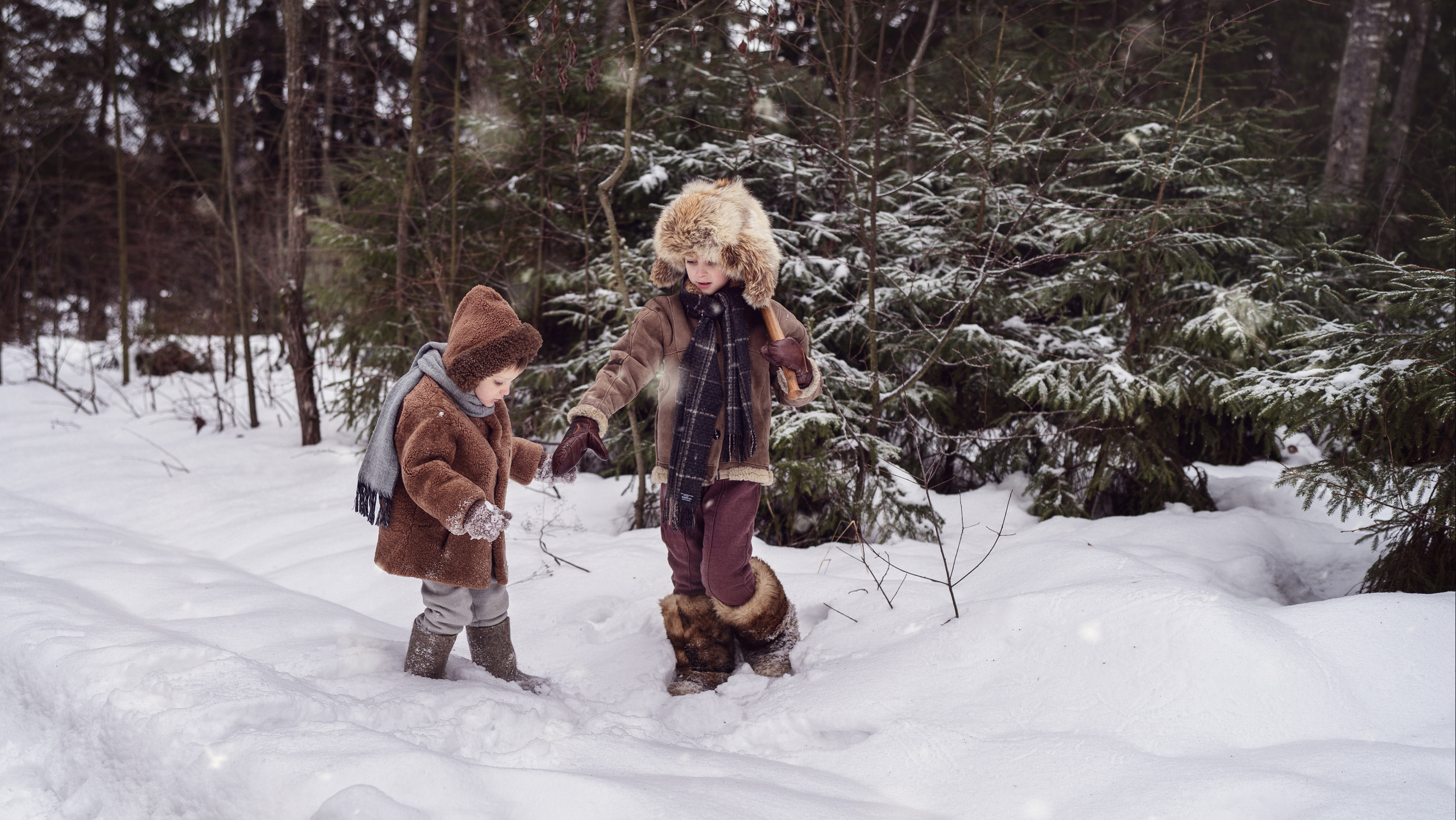 За ёлкой. Семейный фотограф Новая Рига (Звенигород, Истра) Евгения Литовченко