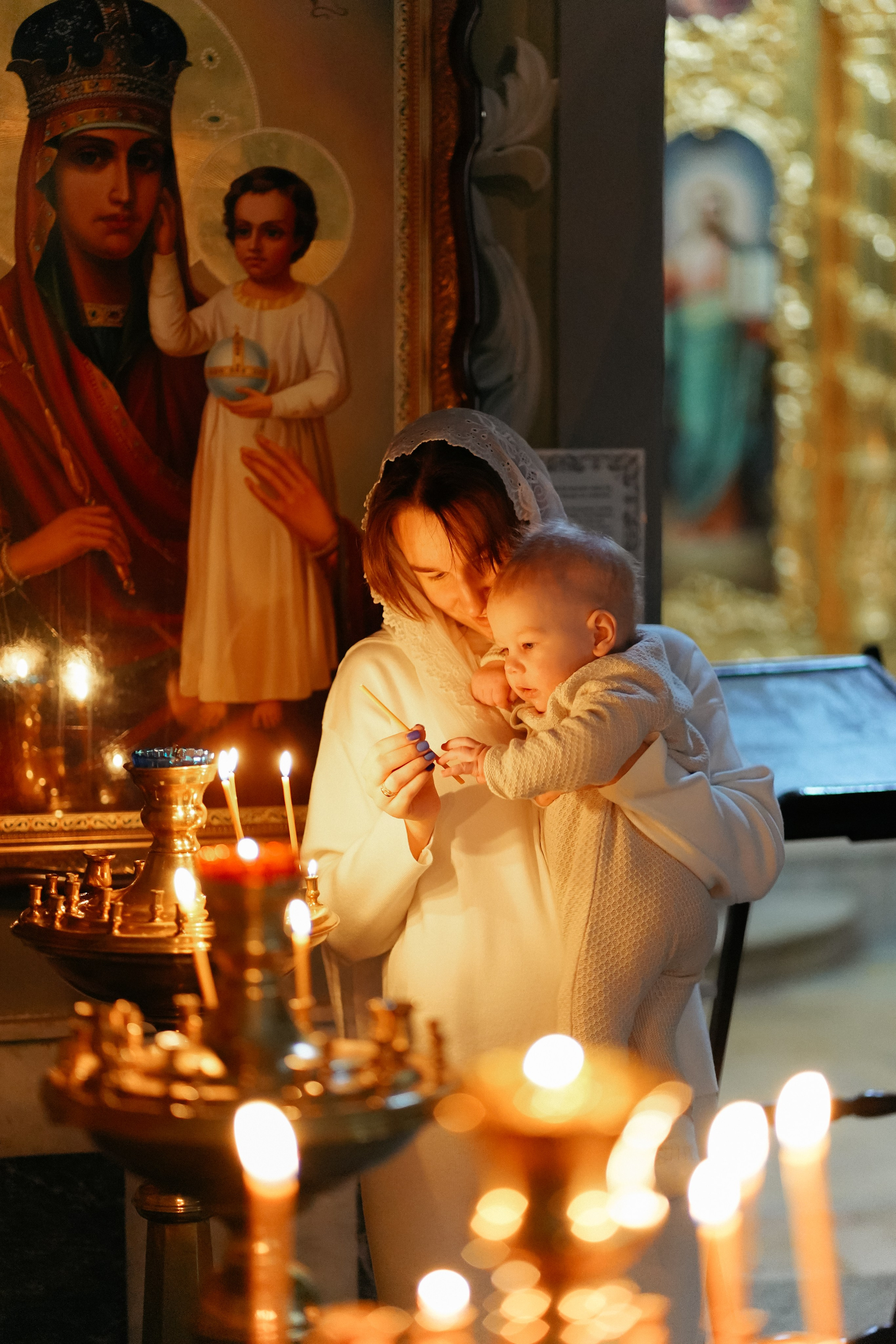 Таинство крещения Льва. Фотограф в Москве Тарасенко Татьяна