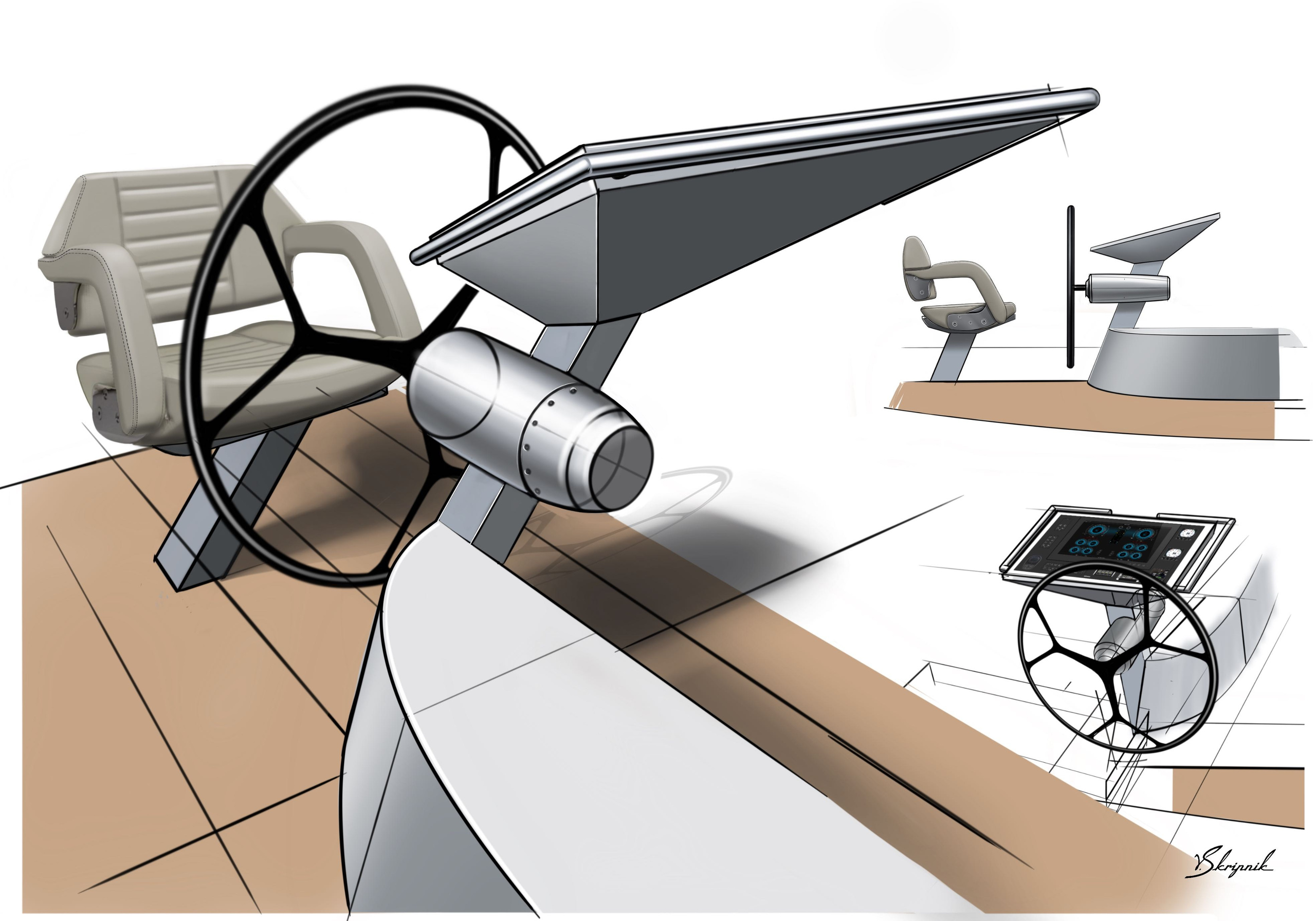 Индивидуальный дизайн парусной яхты Oyster 625. Design Yachts and Cars