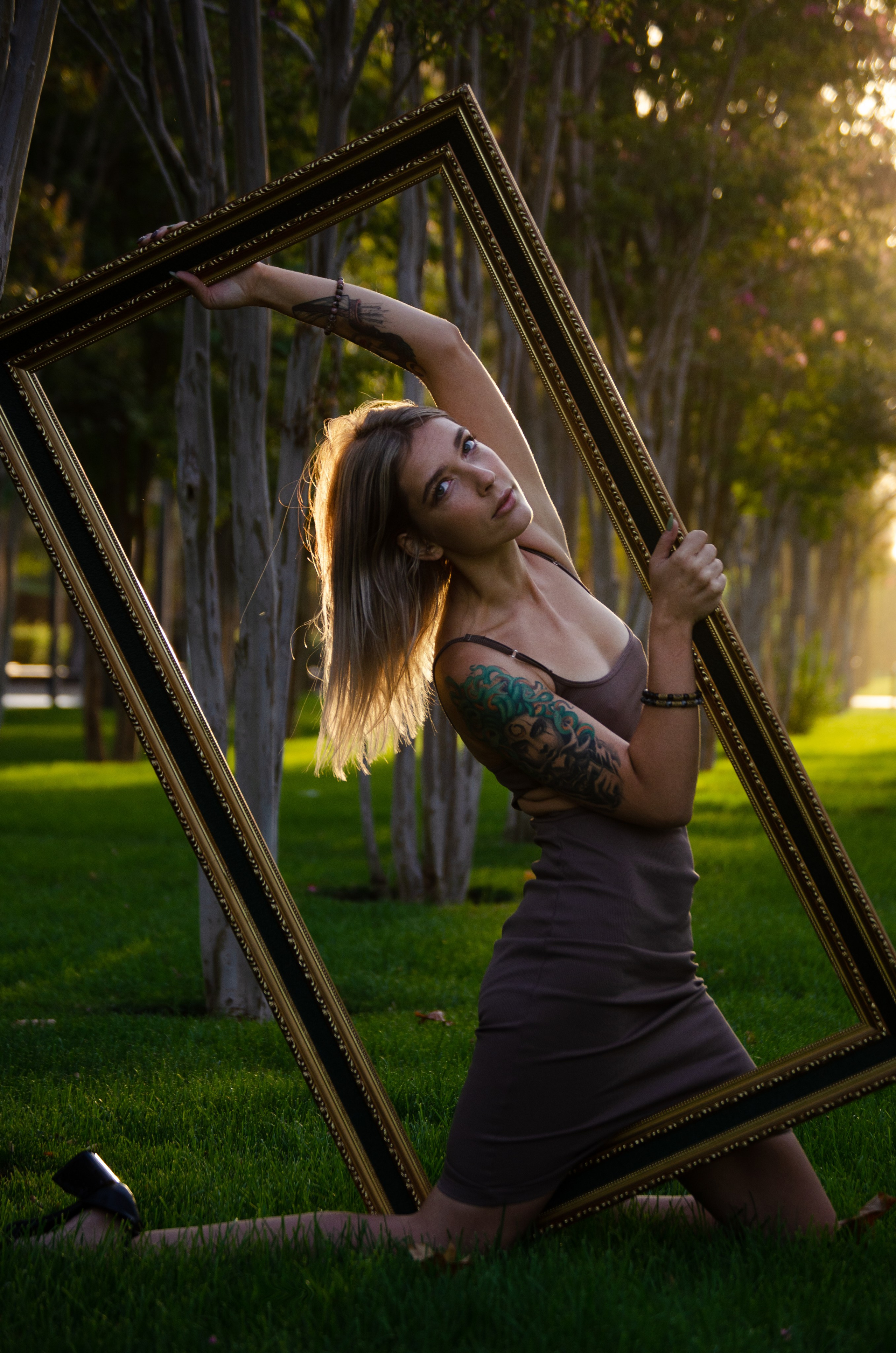 Диана в парке. Портретный фотограф в Краснодаре Юлия Кудряшова