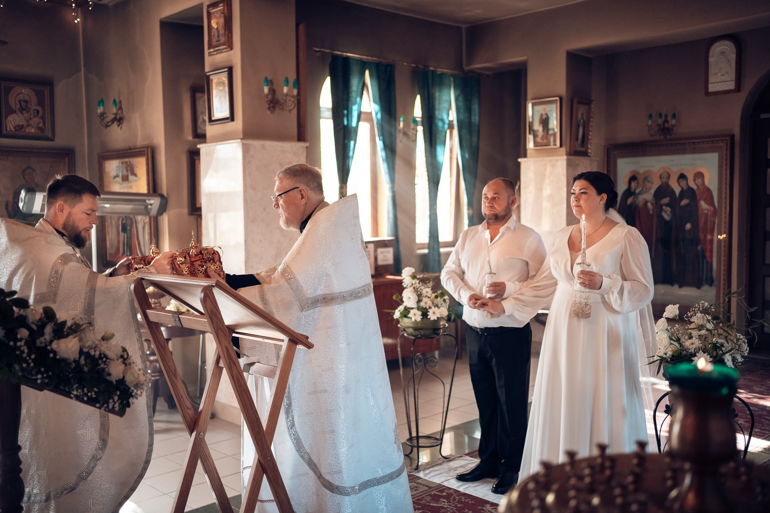 Венчание в храме Прп. Сергия Радонежского с. Орлиное. Церковный фотограф Севастополь
