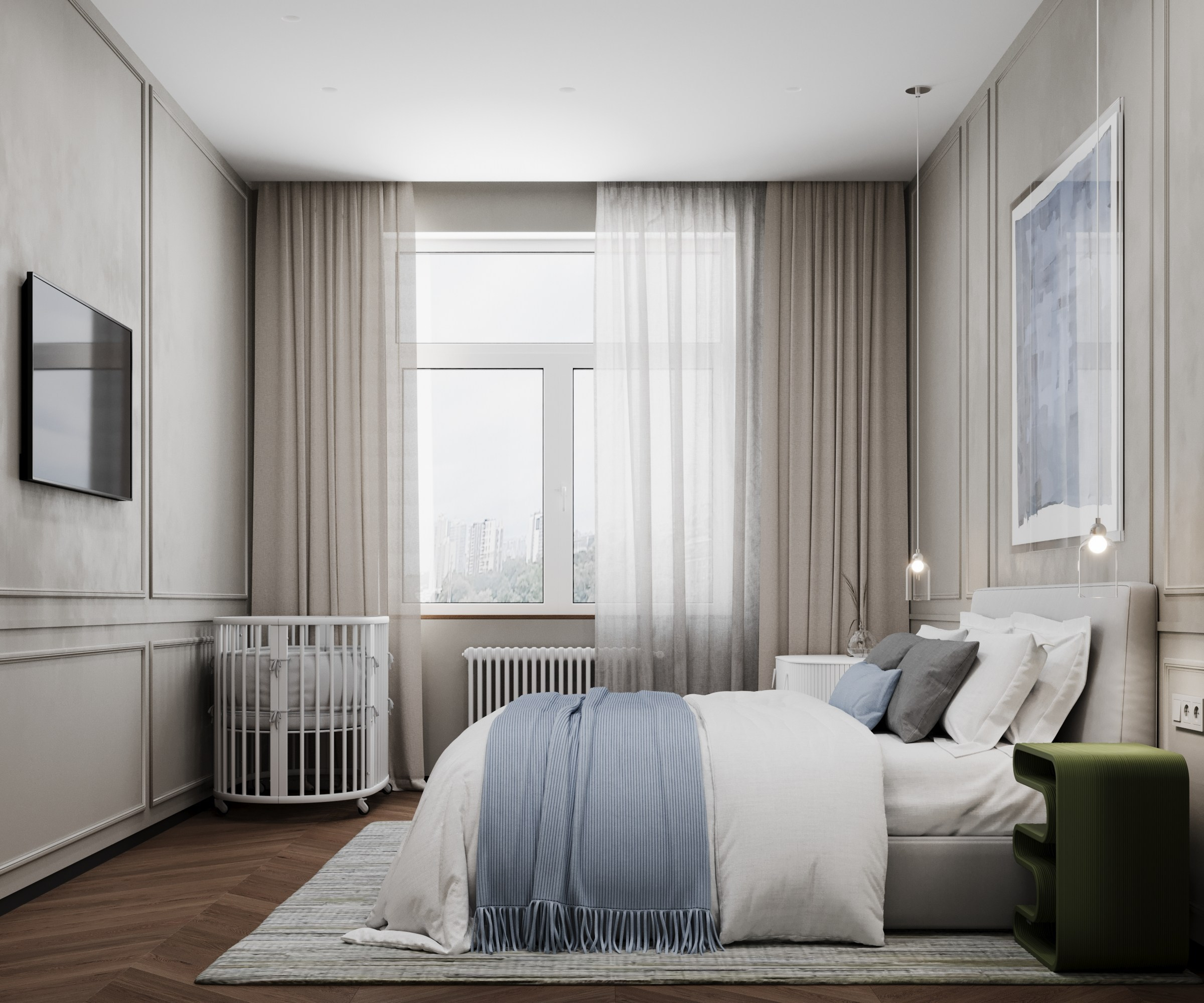 Квартира в Обнинске, 2024 год, 97 м.кв. BYPRITCHINA | студия дизайна интерьера г. Москва