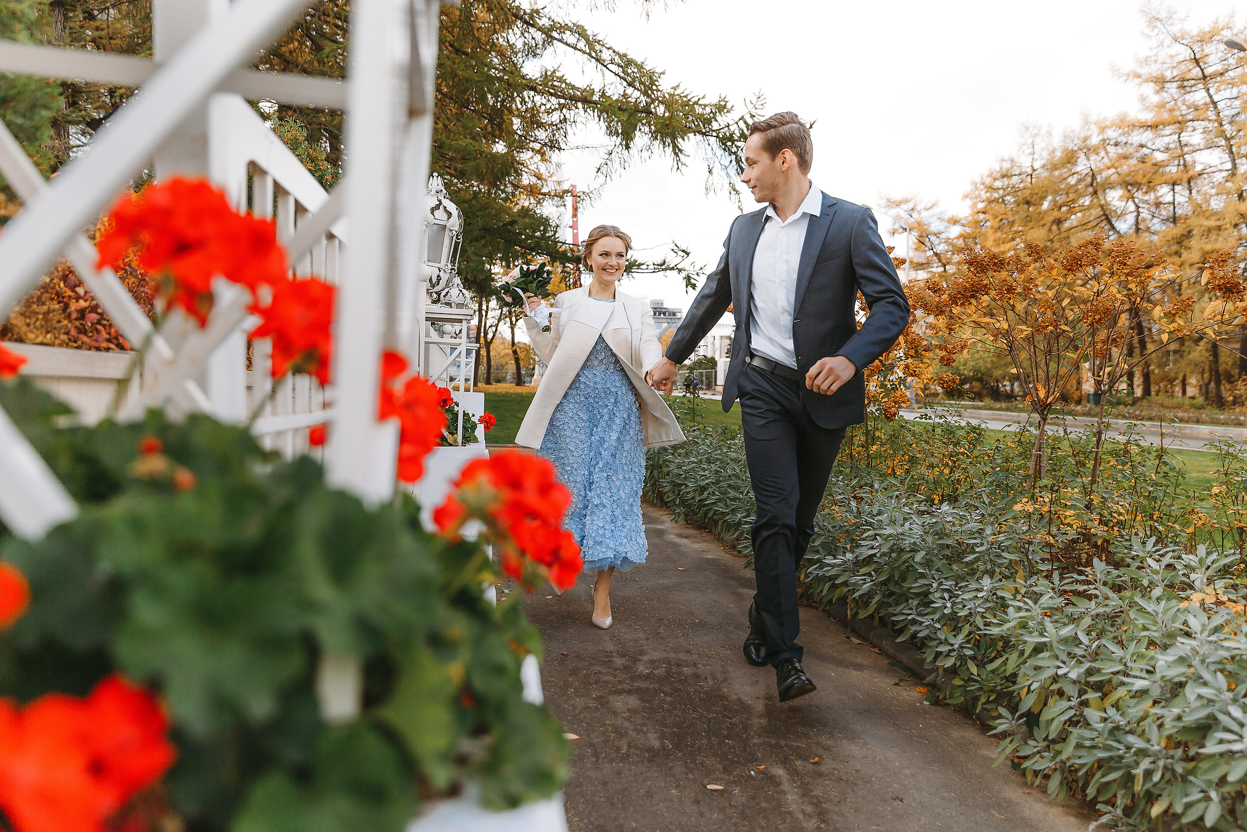 Свадебный фотограф в ЗАГС ВДНХ (свадебная фотосессия и прогулка)