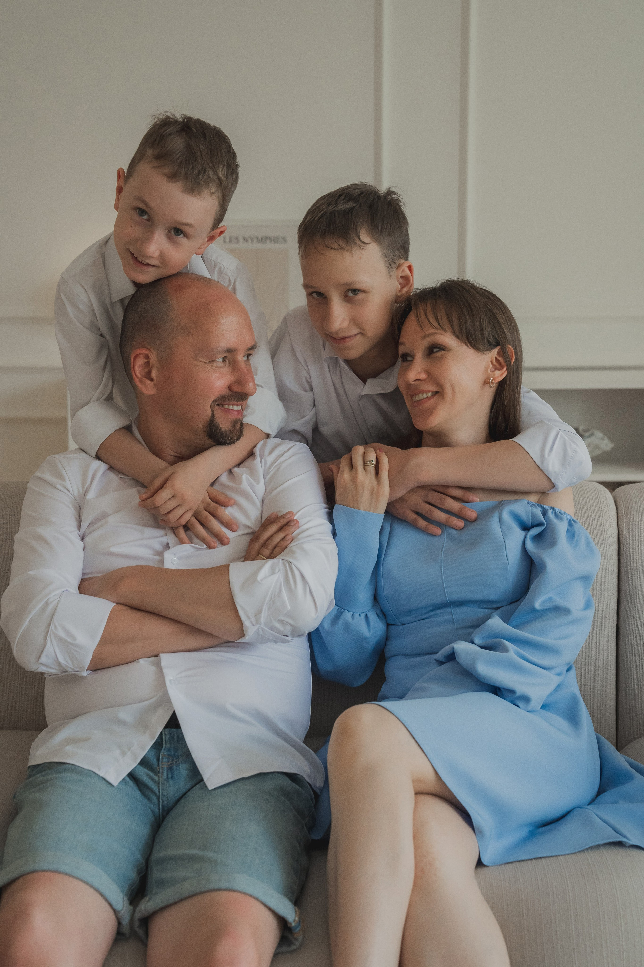 Семейная фотосессия в студии «Когда вместе». Семейный фотограф Екатеринбург Татьяна Девятых