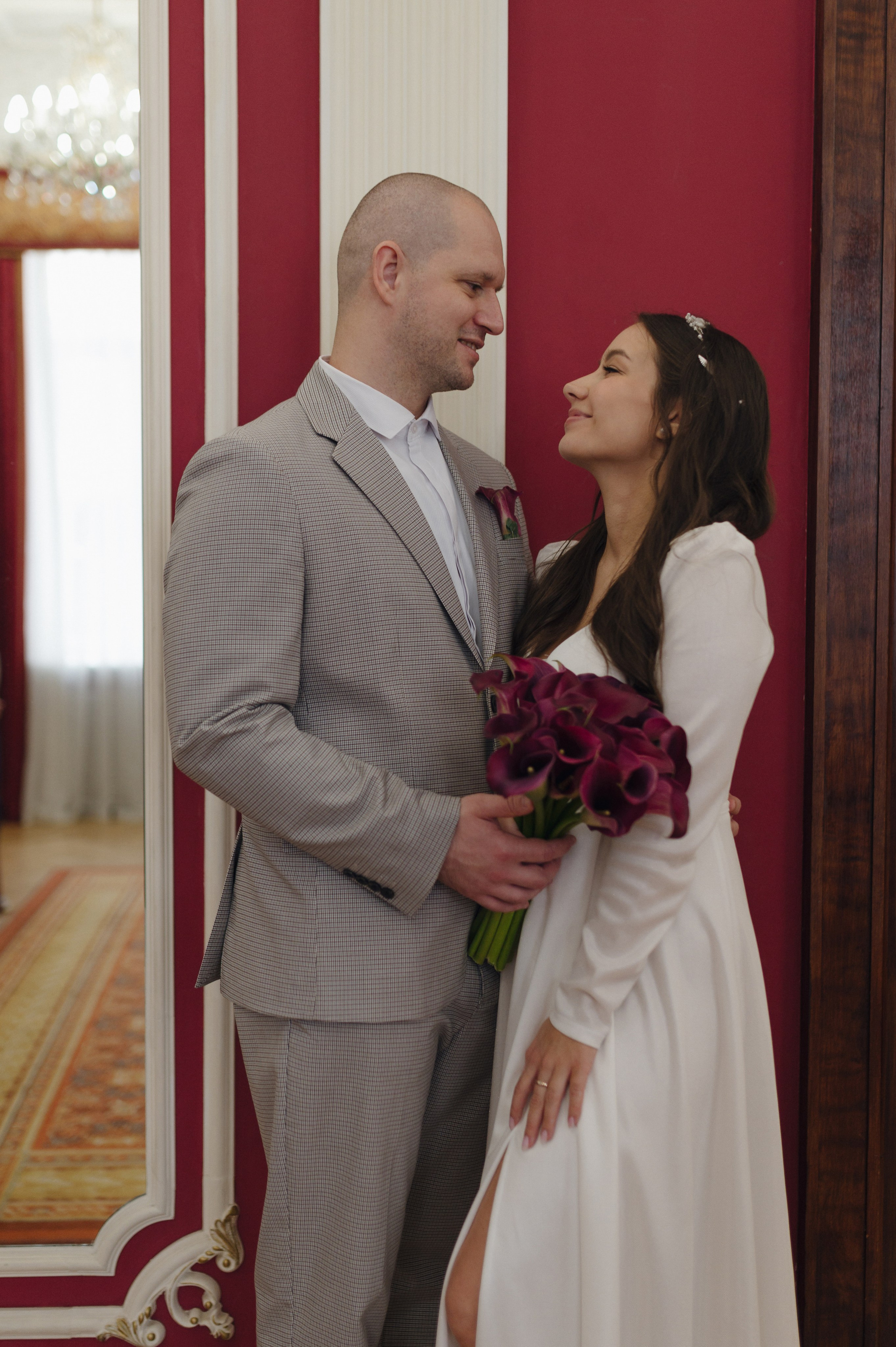Яна и Борис, Грибоедовский ЗАГС. Свадебный фотограф Москва и Санкт-Петербург. Анастасия Чудина