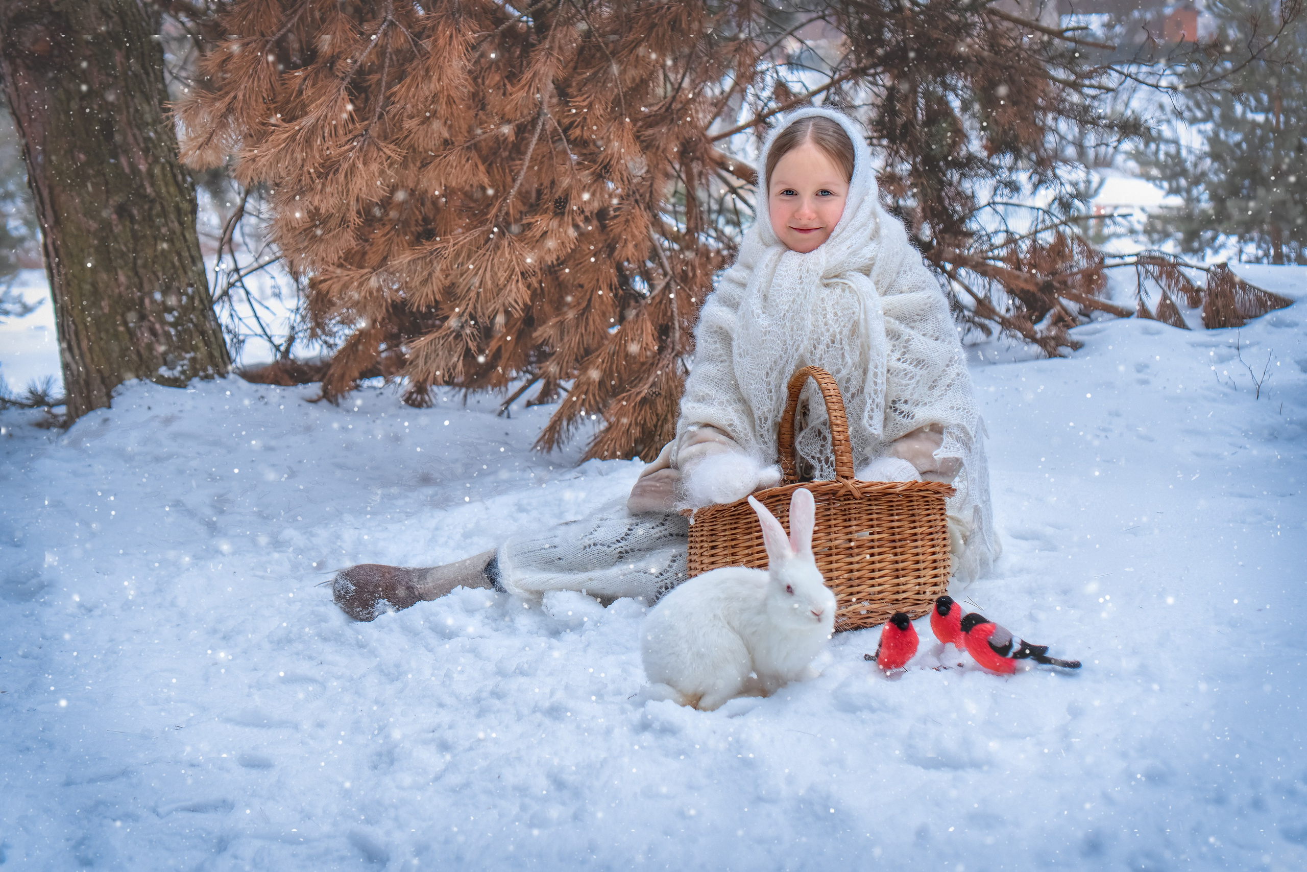 Фотосессия с кроликами в Москве от фотографа Елены Жмельковой