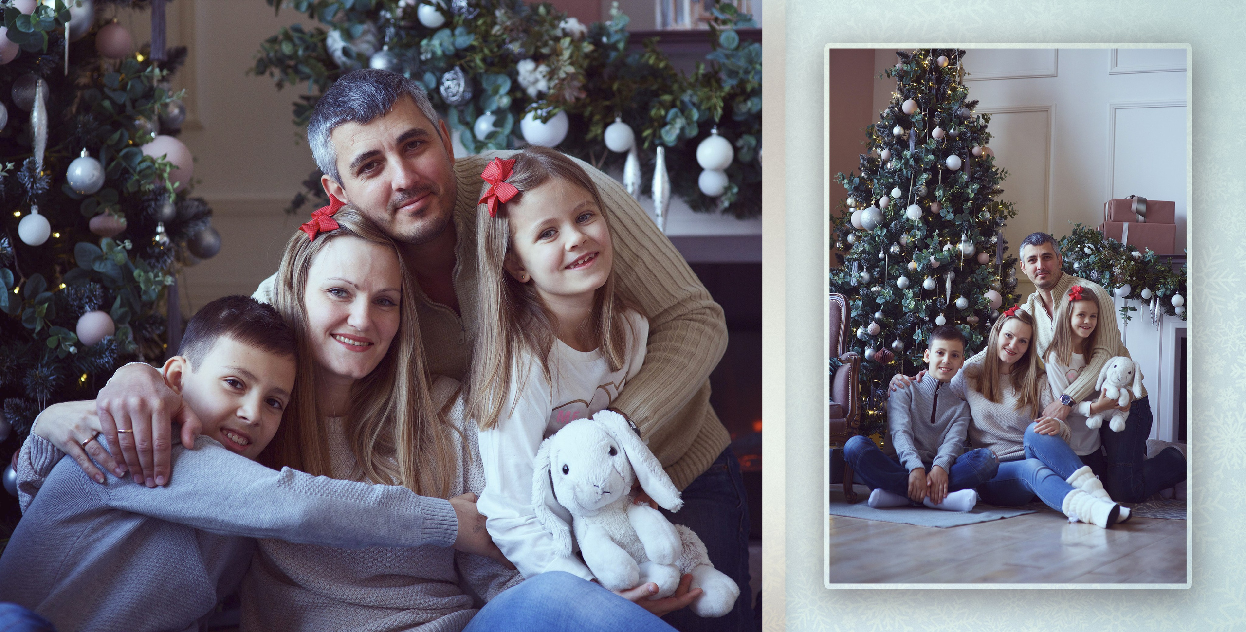 Новогодняя фотокнига очень весёлой семьи. Фотохудожник Наталия Кирсанова