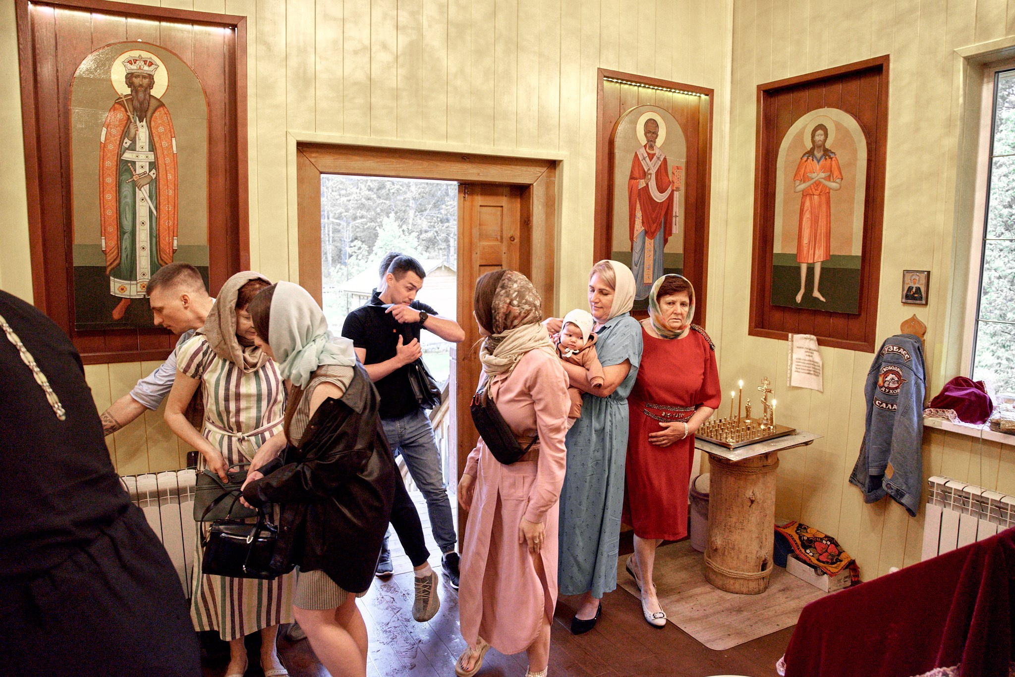 Фотосессия крещение Варвары