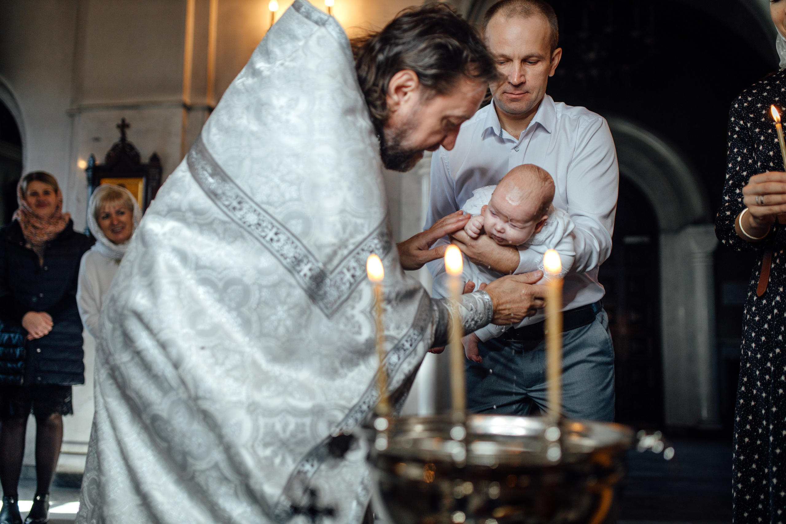 Крещение Тимура храм иконы Всех Скорбящих Радость, октябрь 2024