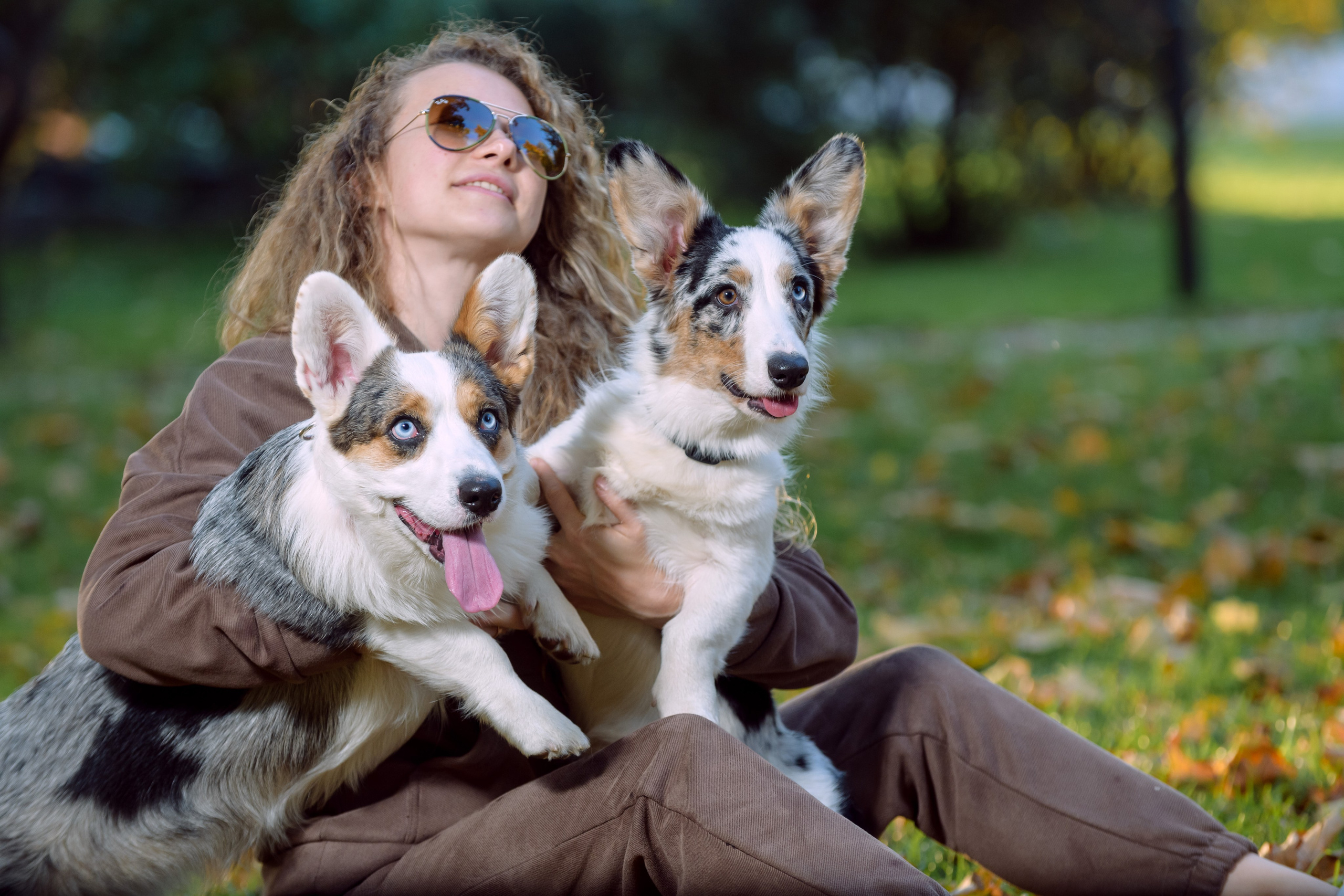 Оля и Ваня с собаками. Фотограф в Ростове-на-Дону Маркер Елена