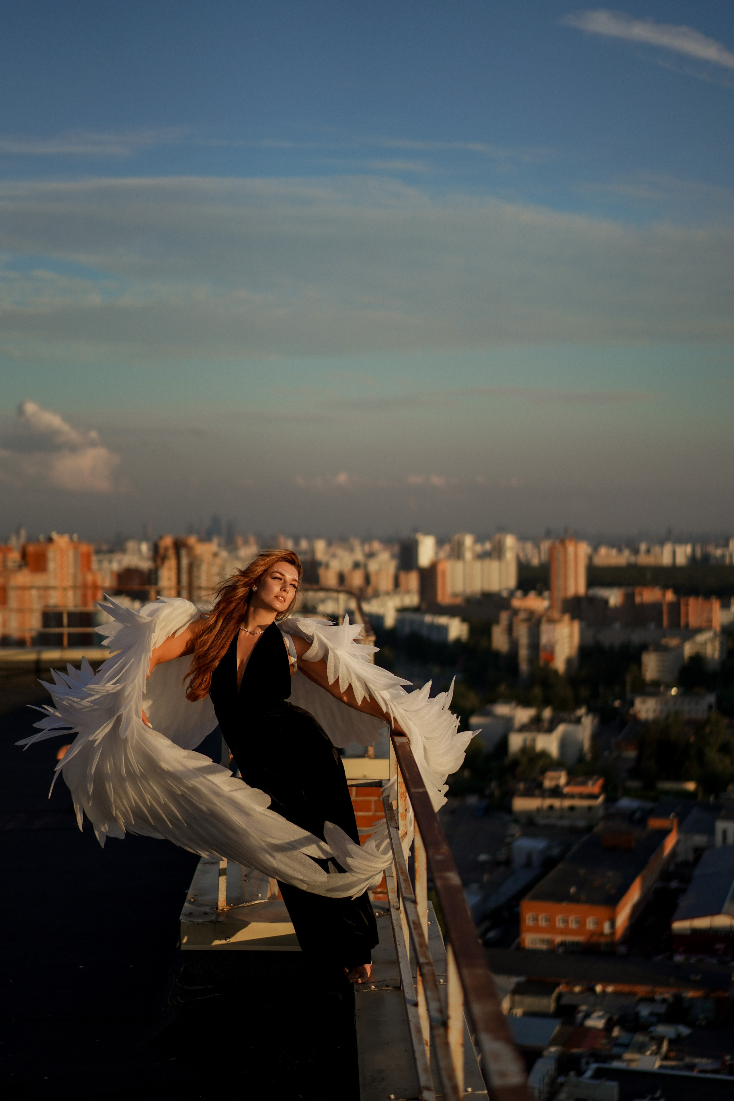 Алина. Ангел на крыше. Портретный фотограф Алёна Счетчикова