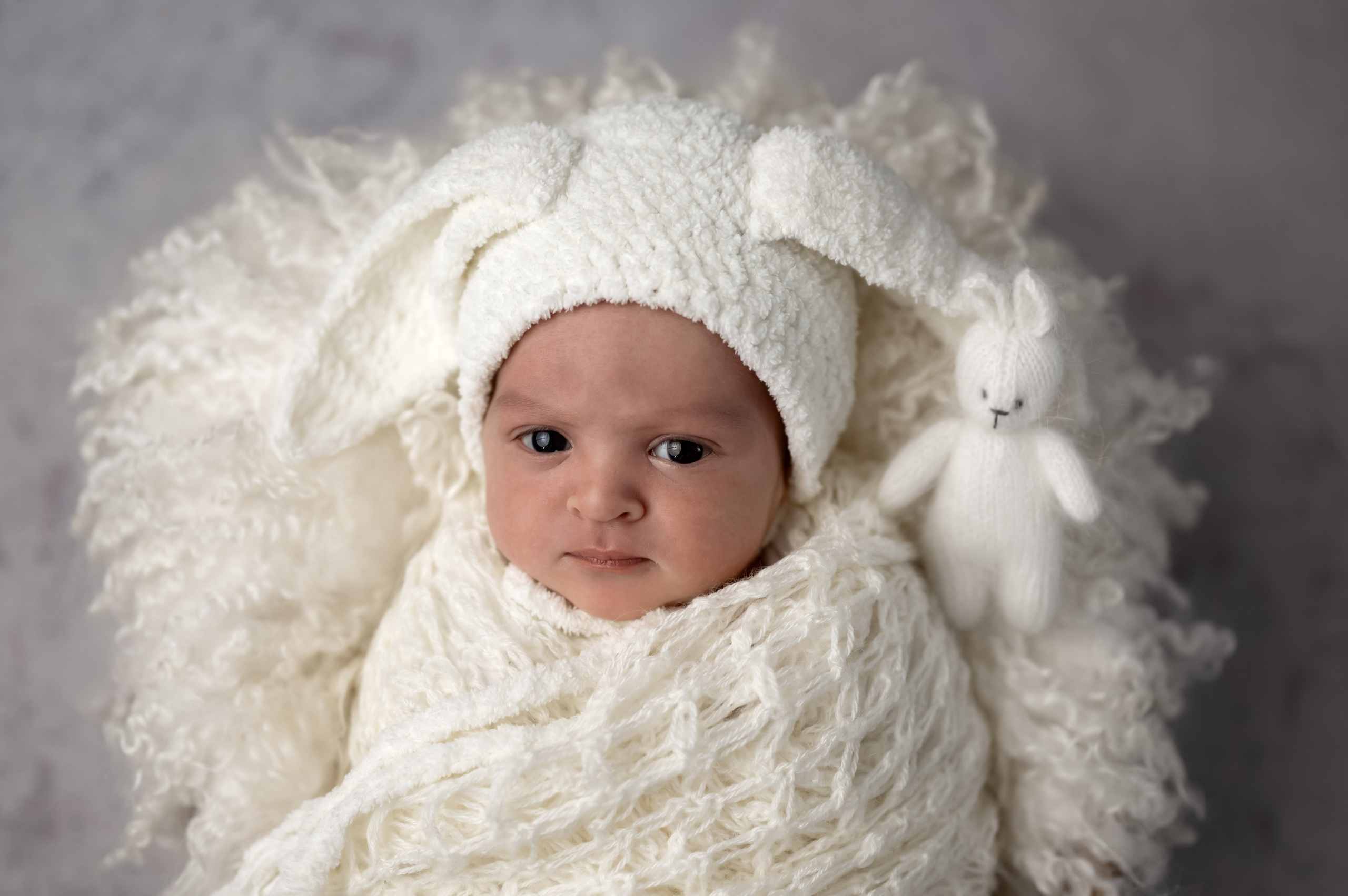 Возраст 3 недели, девочка. Фотограф новорождённых Ольга Ушакова Москва